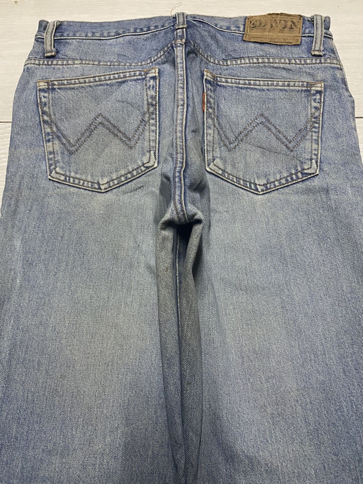 Edwin Vintage Edwin 1057 90s Grunge Distressed Loose Jeans Size US 30 / EU 46 - 4 Thumbnail