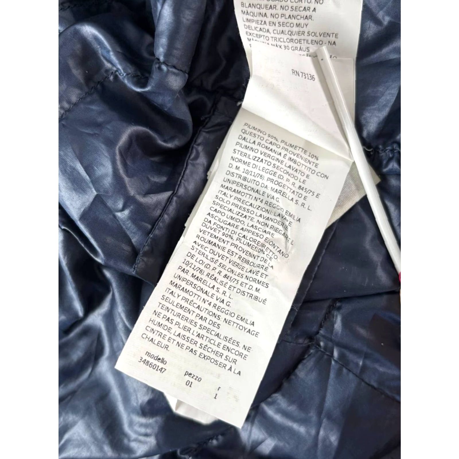 Marella Marella Down Puffer Coat Blue 8 Long Sleeve Zip Coat Womens Regular Size Piumino Lining Piumette Winter Fall Jacket Size M / US 6-8 / IT 42-44 - 7 Thumbnail