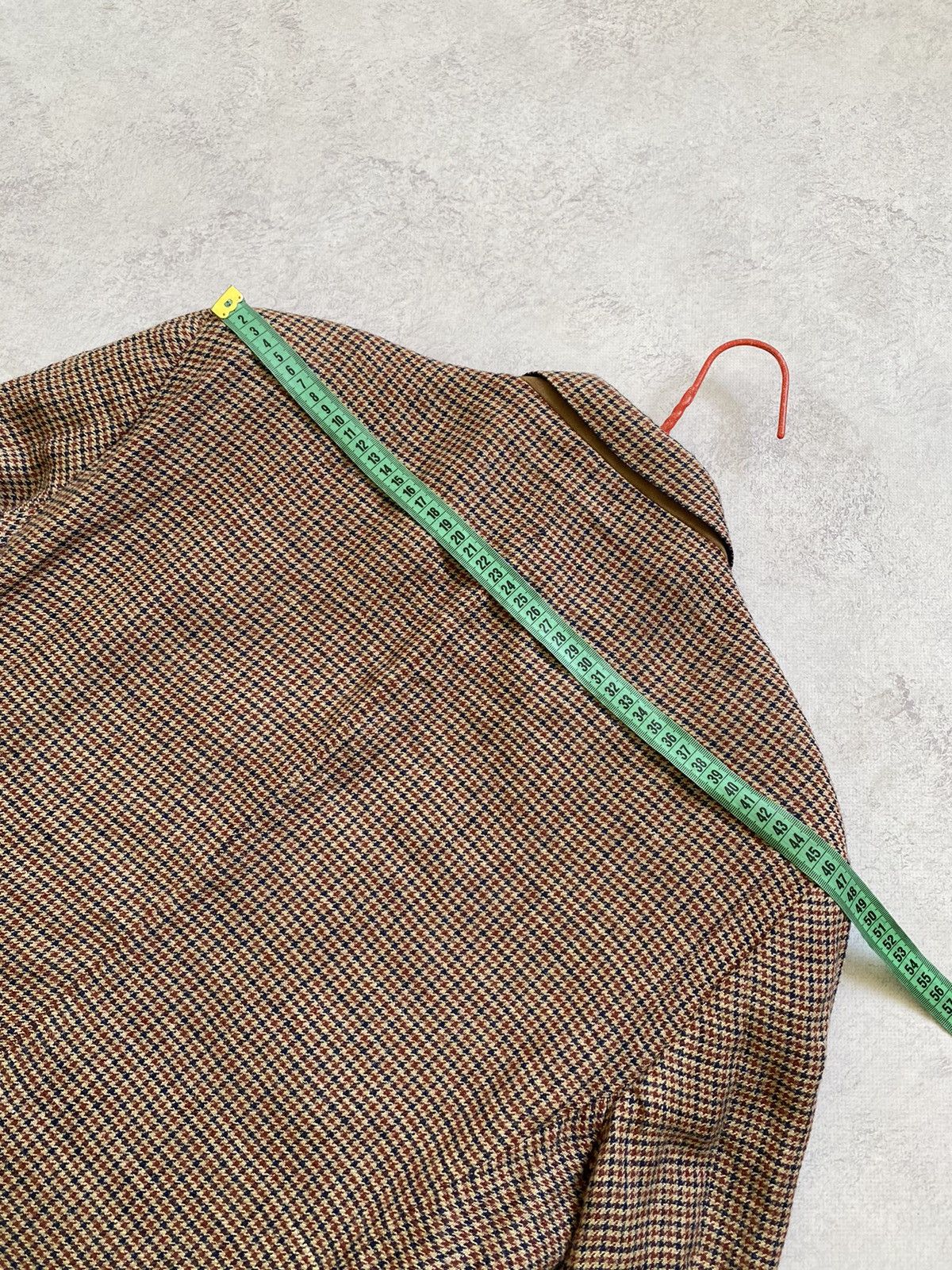 Hackett Hacket London Robert Noble Red/Blue Check Silk/Linen Blazer Size 44R - 16 Thumbnail