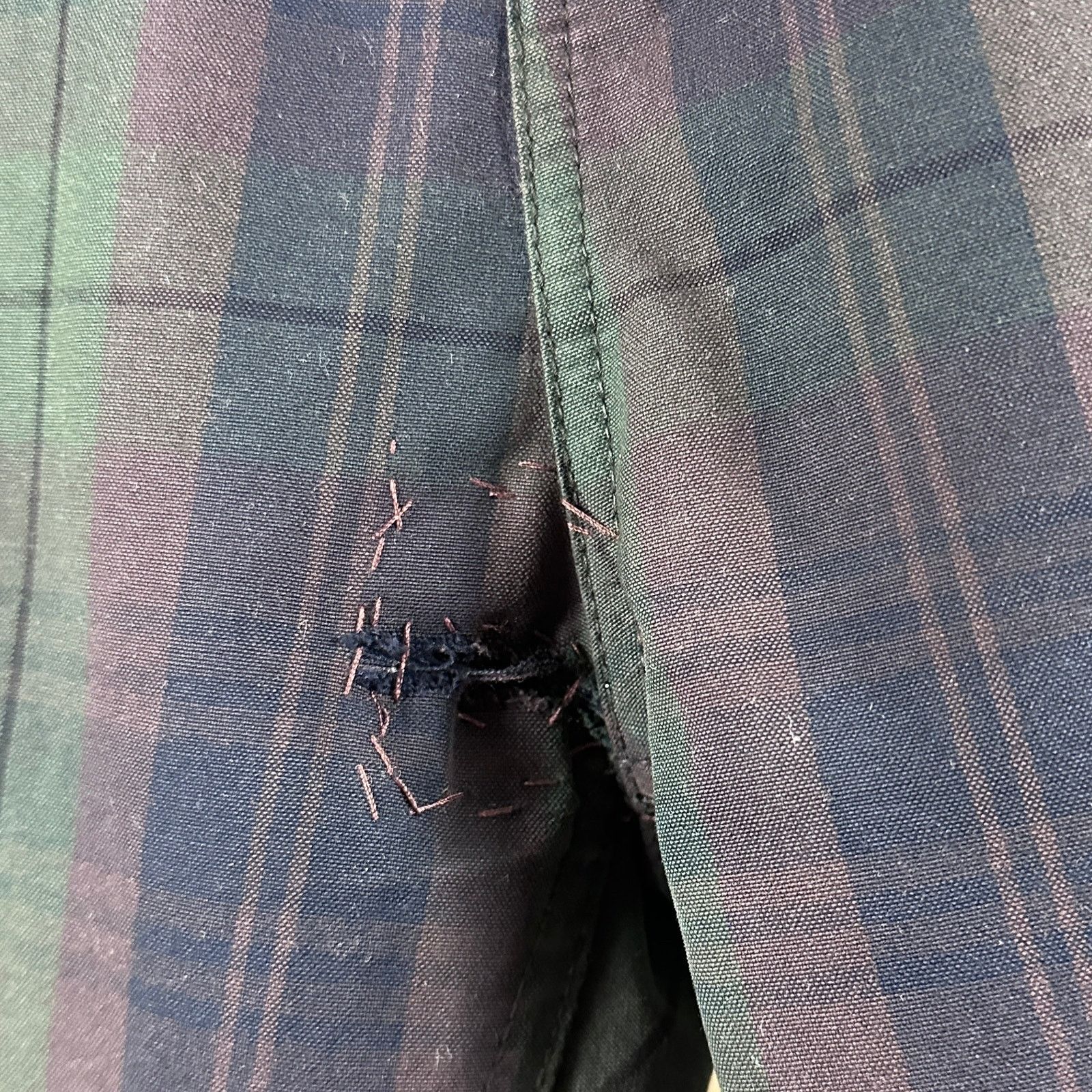 Kapital Green Plaid Buckle Back Pants Size US 33 - 8 Thumbnail
