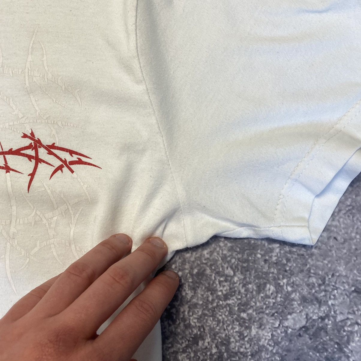 Vintage Vintage Nike Rugby Big Graphic logo 90’s white tee Size US M / EU 48-50 / 2 - 11 Thumbnail