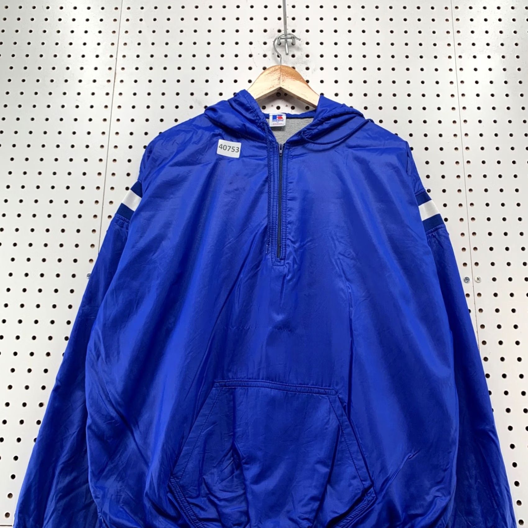 Russell Athletic VINTAGE Russell Athletic Windbreaker Hoodie Mens XL Blue Fleece Lined USA 80s Workout Team USA Mens XL Blue Russell Athletic Windbreaker Hoodie Size US XL / EU 56 / 4 - 4 Thumbnail