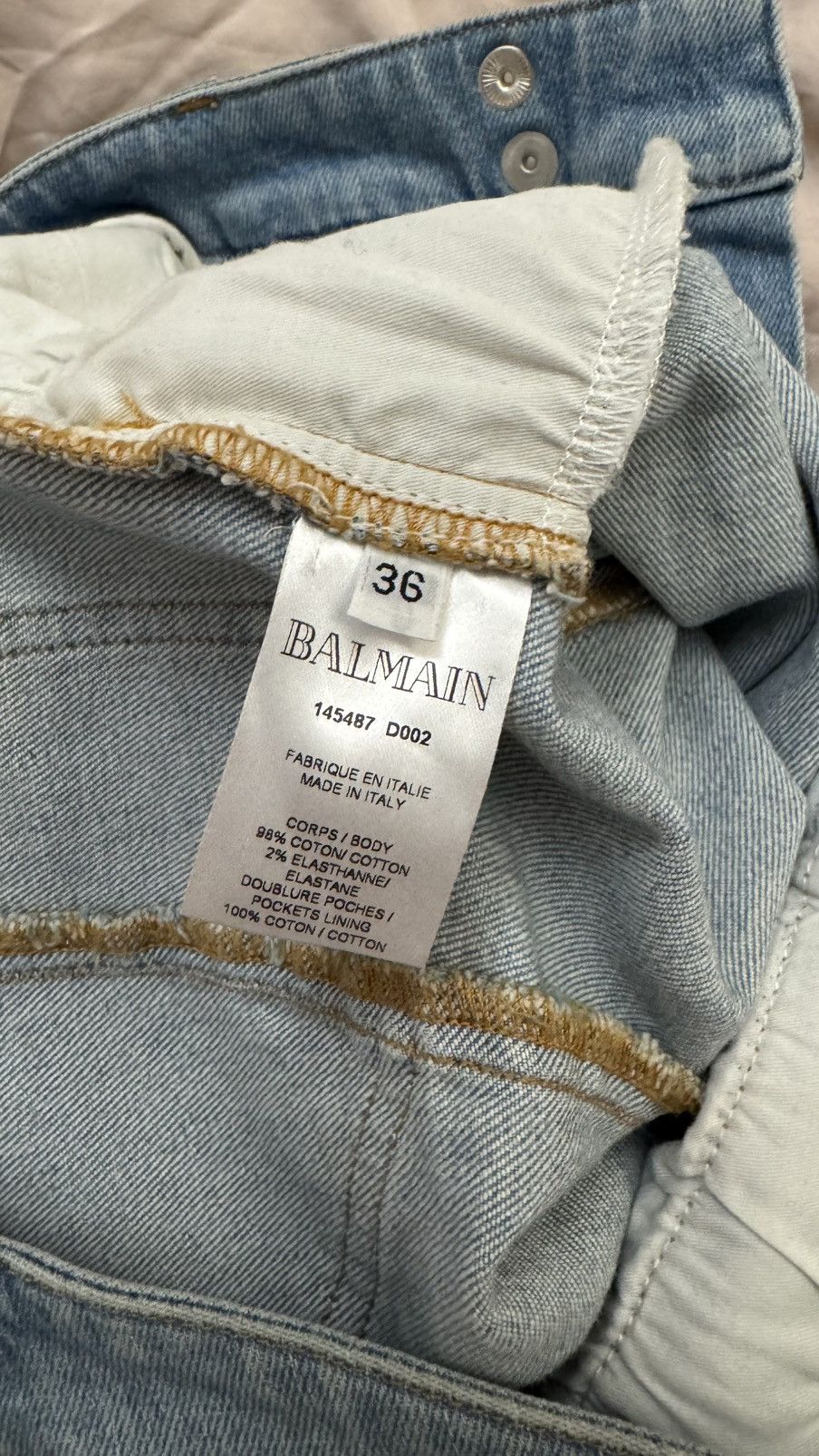 Balmain Balmain Women’s Zippered Biker Jeans Size 26" / US 2 / IT 38 - 13 Thumbnail