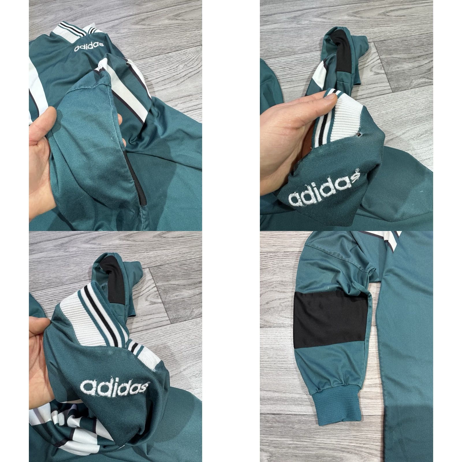 Adidas Adidas Jersey Shirt Long Sleeve Soccer XL White Green Men Size US XL / EU 56 / 4 - 9 Thumbnail