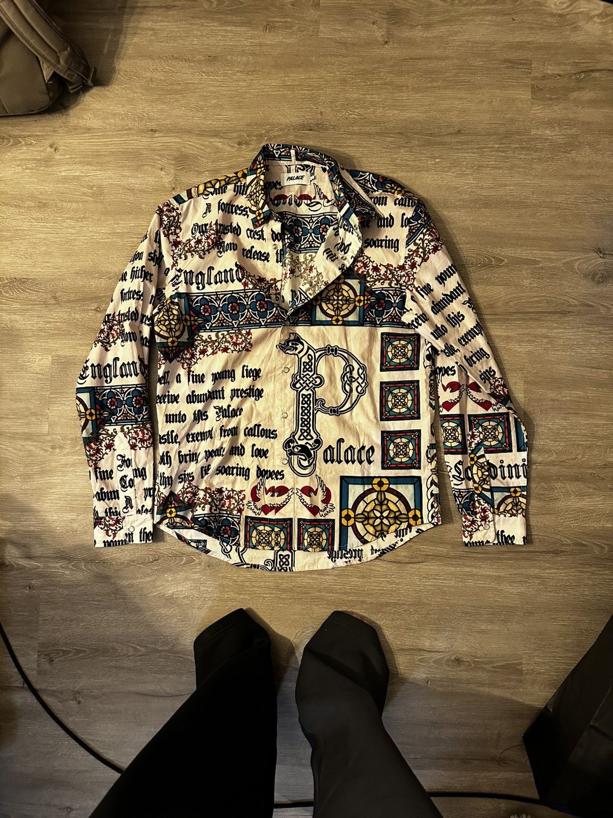 Palace Palace Gassed Up Shirt White | Grailed