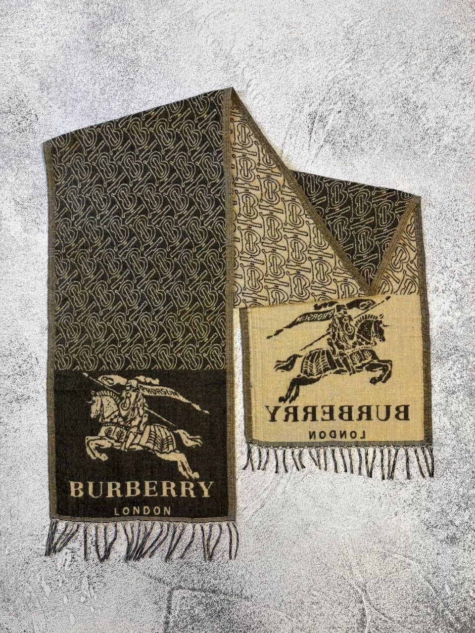 Burberry Prorsum Burberry Prorsum Equestrian Knight Big Logo Monogram Scarf Size ONE SIZE - 3 Thumbnail