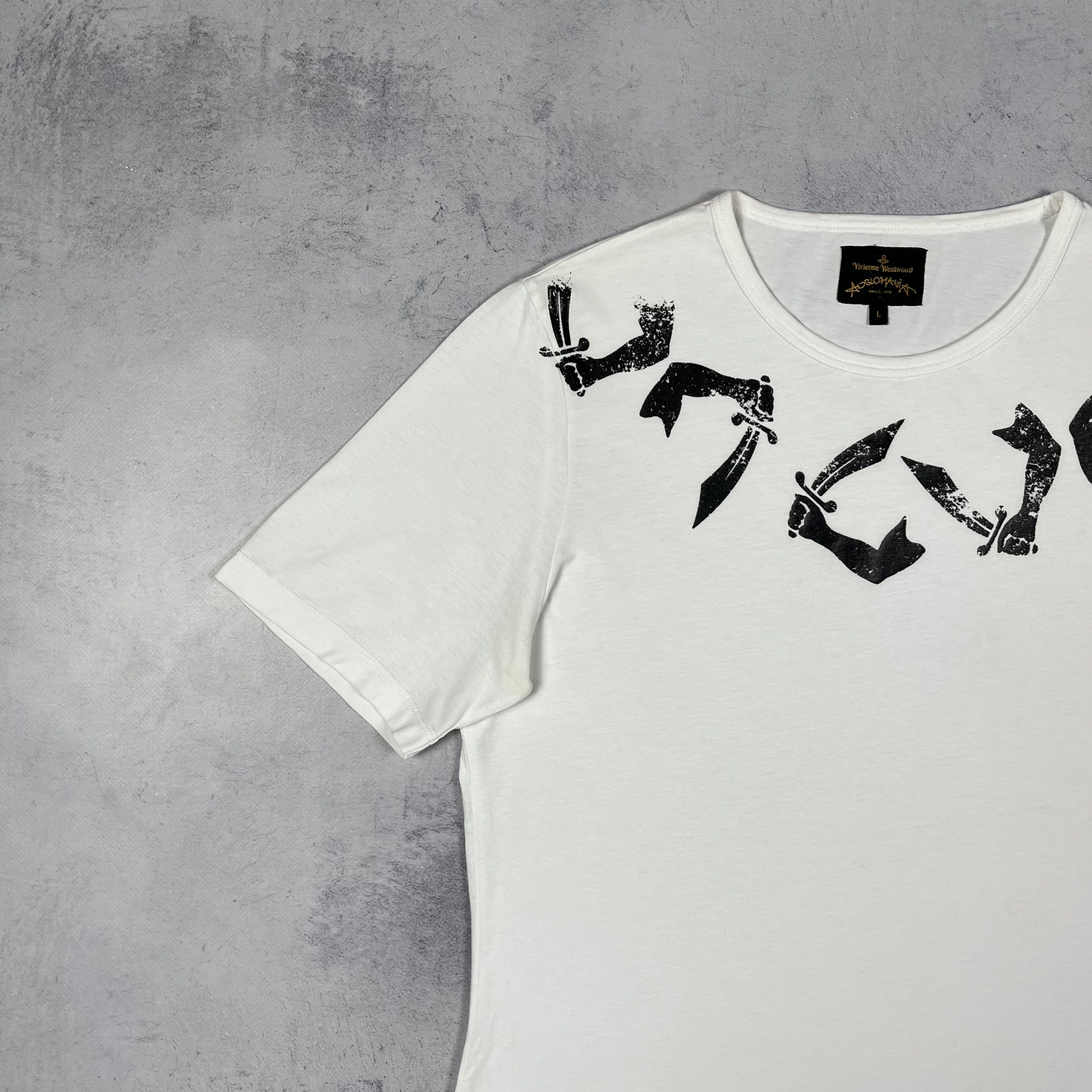 Vivienne Westwood Vivienne Westwood Anglomania Multilogo T Shirt Size US L / EU 52-54 / 3 - 6 Thumbnail