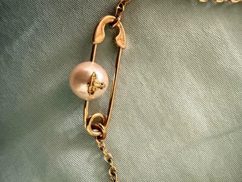 Vivienne Westwood Vivienne Westwood Classic brooch pearl necklace Size ONE SIZE - 2 Thumbnail
