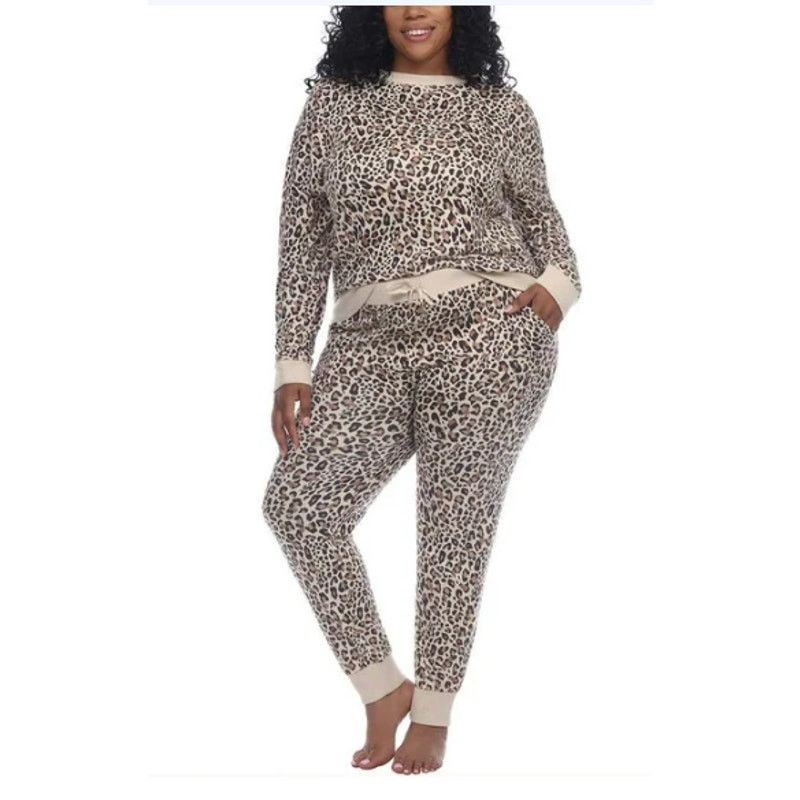 honeyee.com Women's pajamas leopard 2XL Size ONE SIZE - 7 Thumbnail