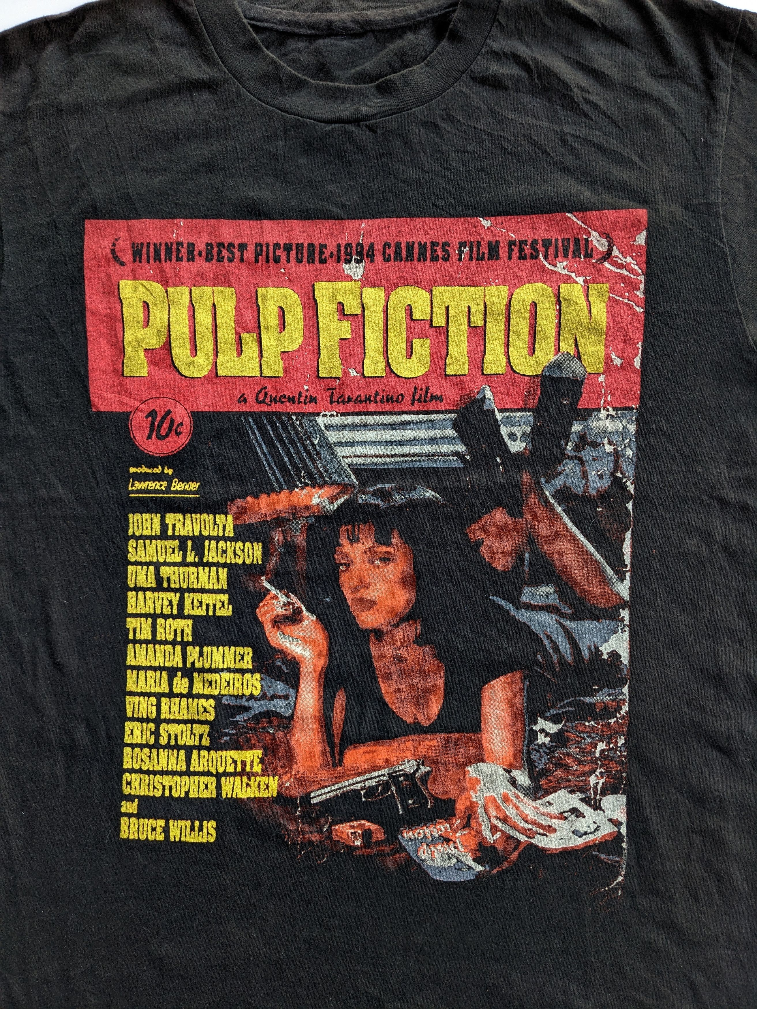 Vintage Vintage bootleg Pulp Fiction movie Size US L / EU 52-54 / 3 - 3 Thumbnail
