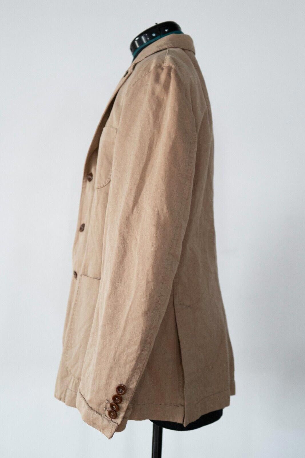 C.P. Company Vintage C.P. Company Tan Linen Blazer Sz. XL Size US XL / EU 56 / 4 - 2 Thumbnail