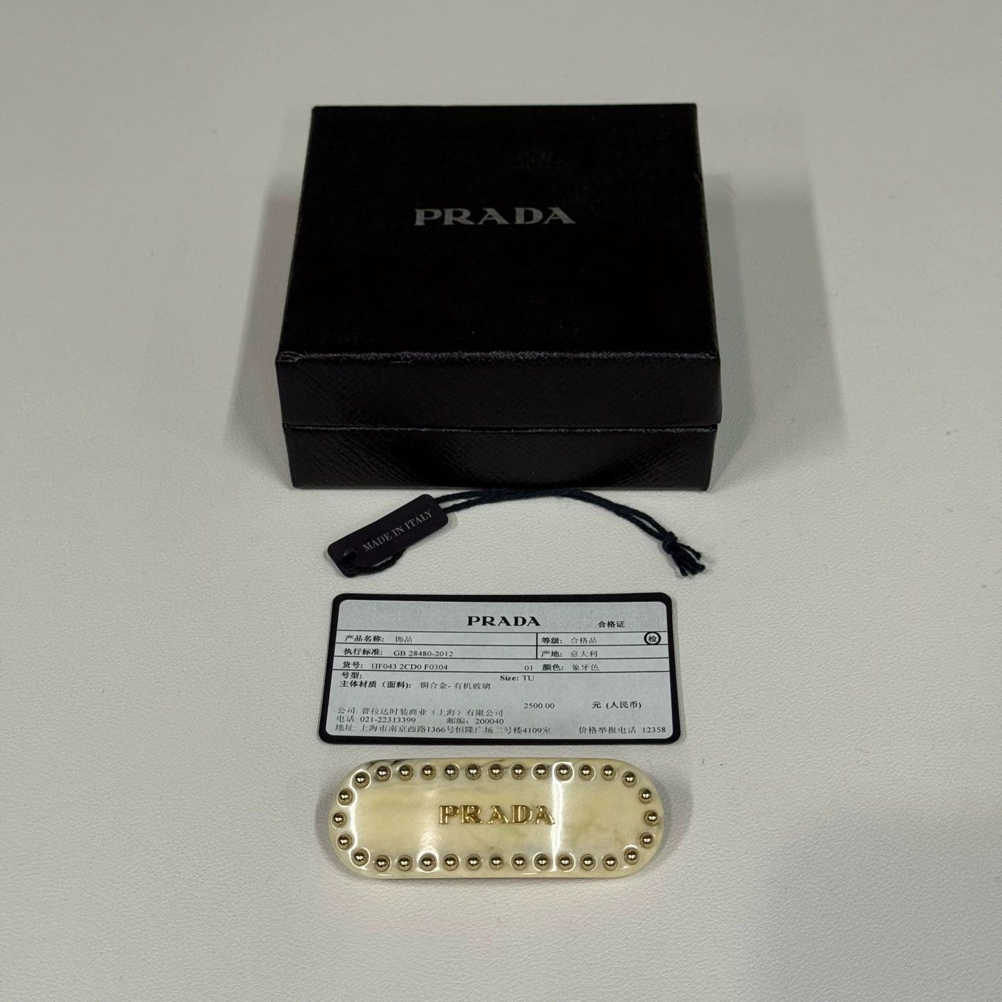 Prada Prada hair clip new Size ONE SIZE - 5 Thumbnail