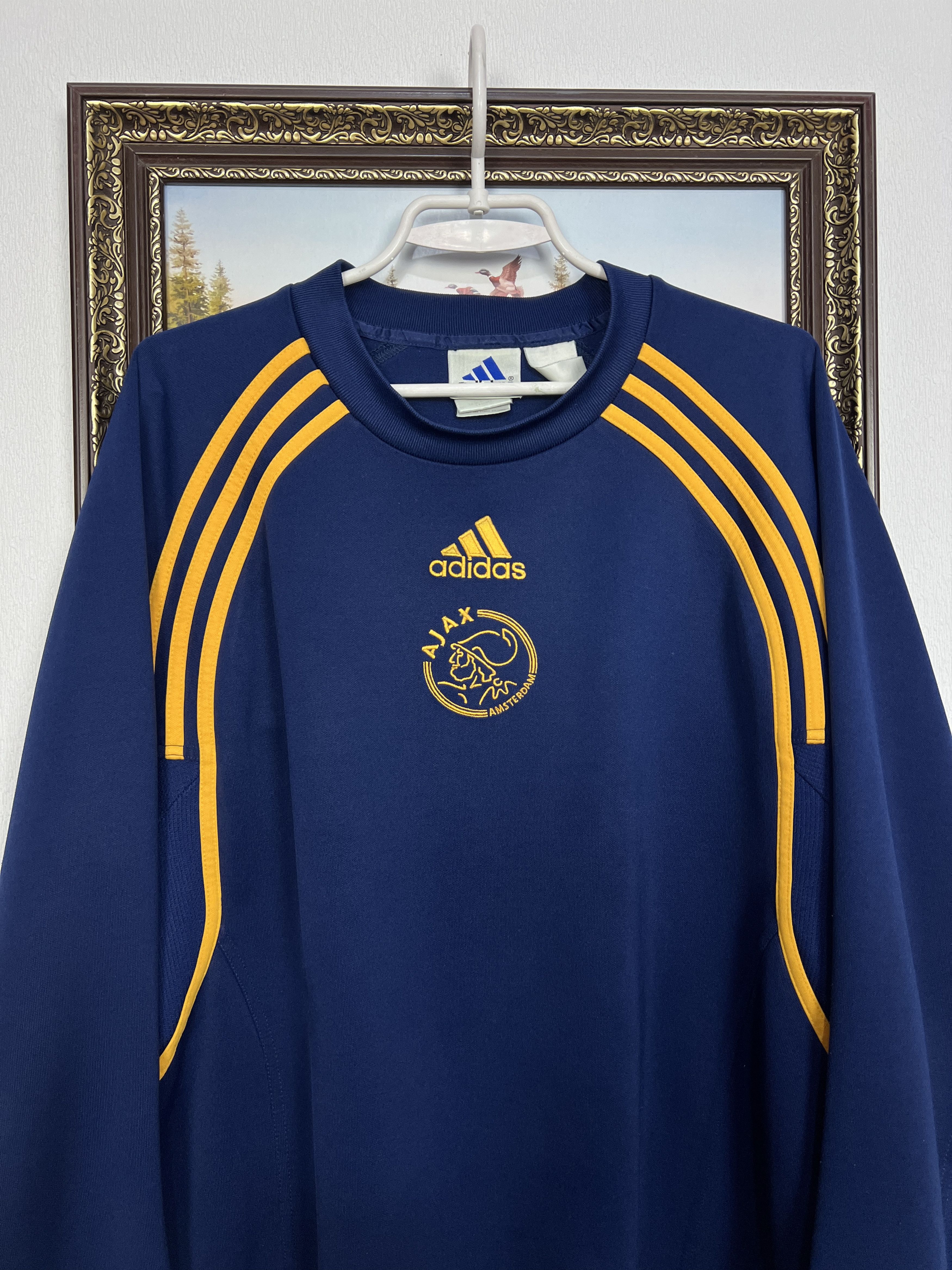 Adidas Ajax Amsterdam Football Sweatshirt Track Top Crewneck Size US L / EU 52-54 / 3 - 2 Thumbnail