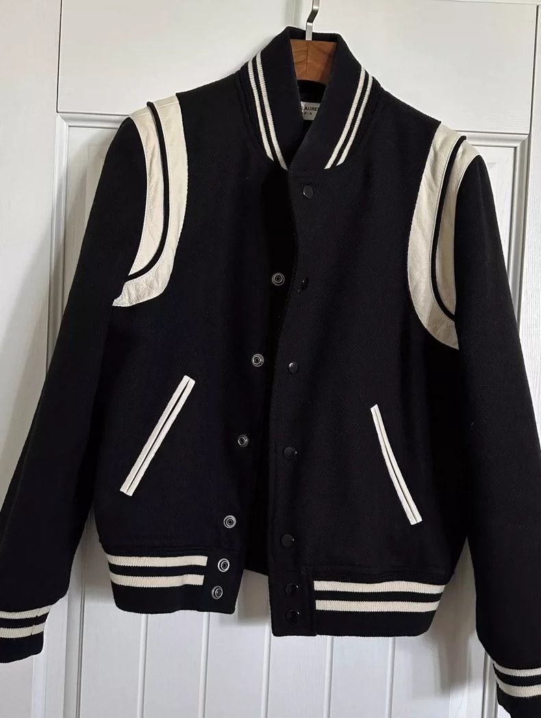 Saint Laurent Paris Saint Laurent Baseball Jacket in Good Condition Size US M / EU 48-50 / 2 - 1 Thumbnail