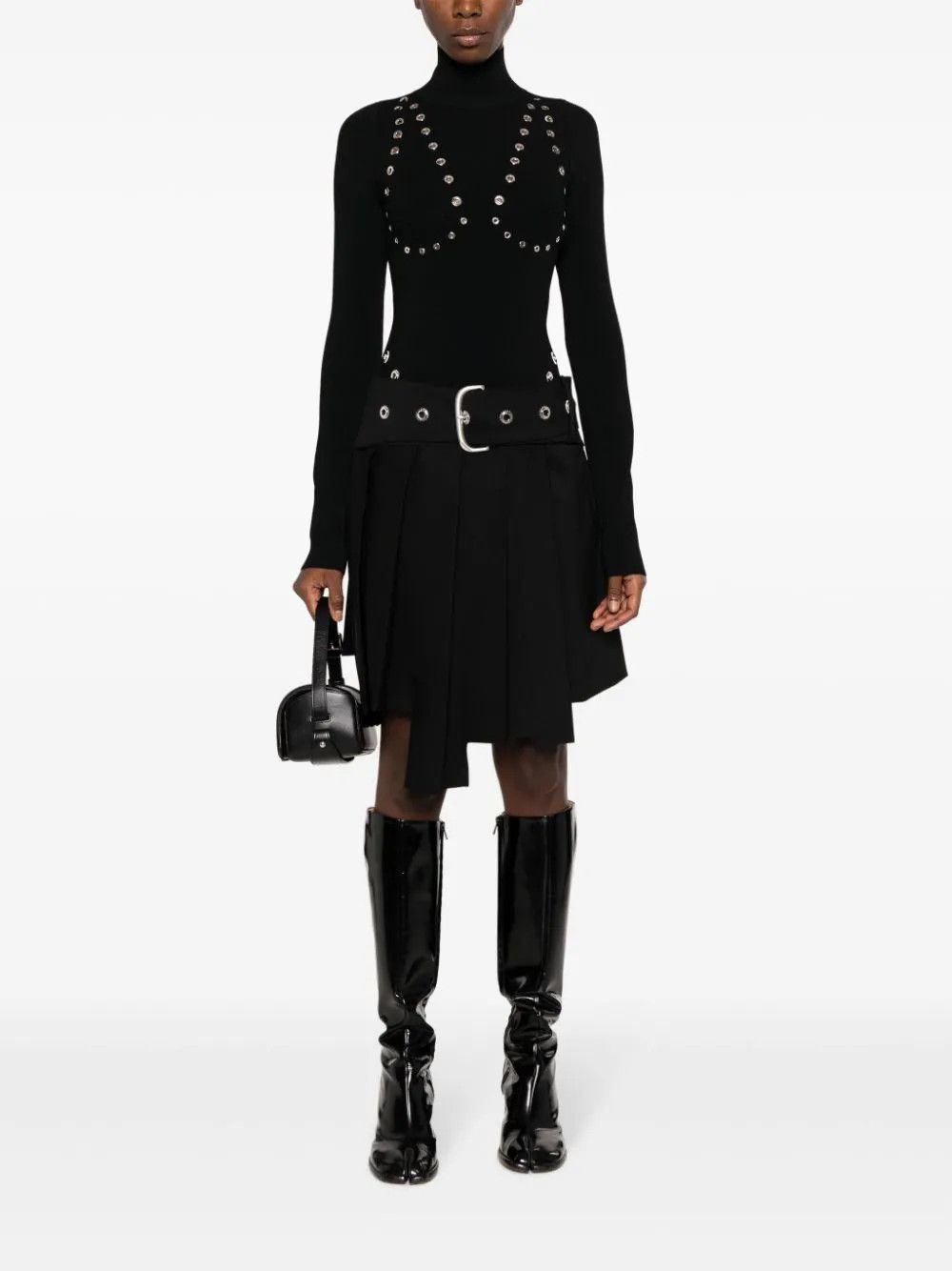 Off-White o1y1225 Turtleneck Sweater in Black Size S / US 4 / IT 40 - 5 Thumbnail