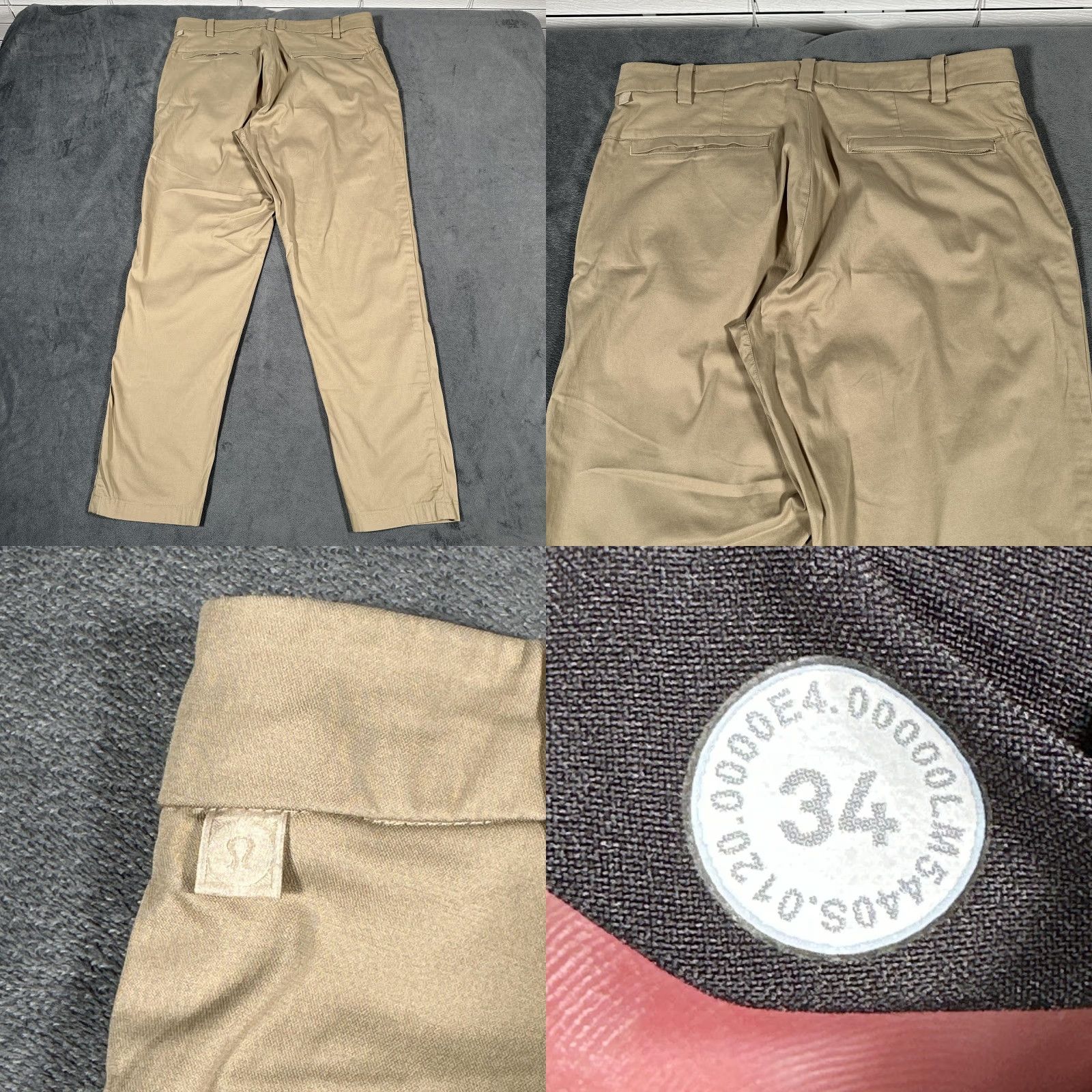 Lululemon VINTAGE? No. Lululemon Men Chino Pants 34 Regular Beige Classic Lean Tapered Flat Front Zip Fly Pockets 30 Inseam Mens Size US 34 / EU 50 - 8 Thumbnail