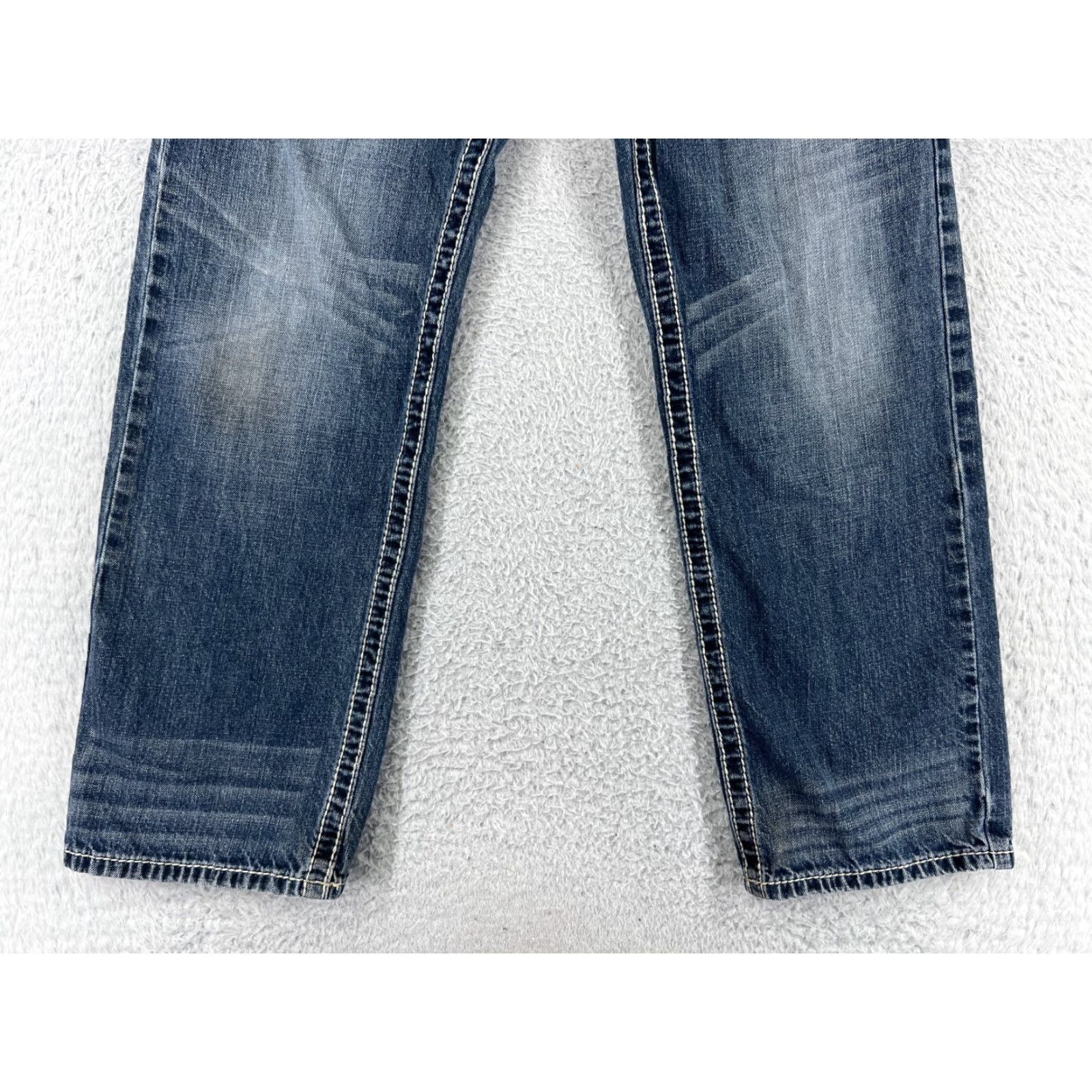 Faded Glory VINTAGE Faded Glory Jeans Men 8 Blue Denim Boot Leg Cotton Embroidered READ 26x28 Mens Size 30" / US 8 / IT 44 - 5 Thumbnail