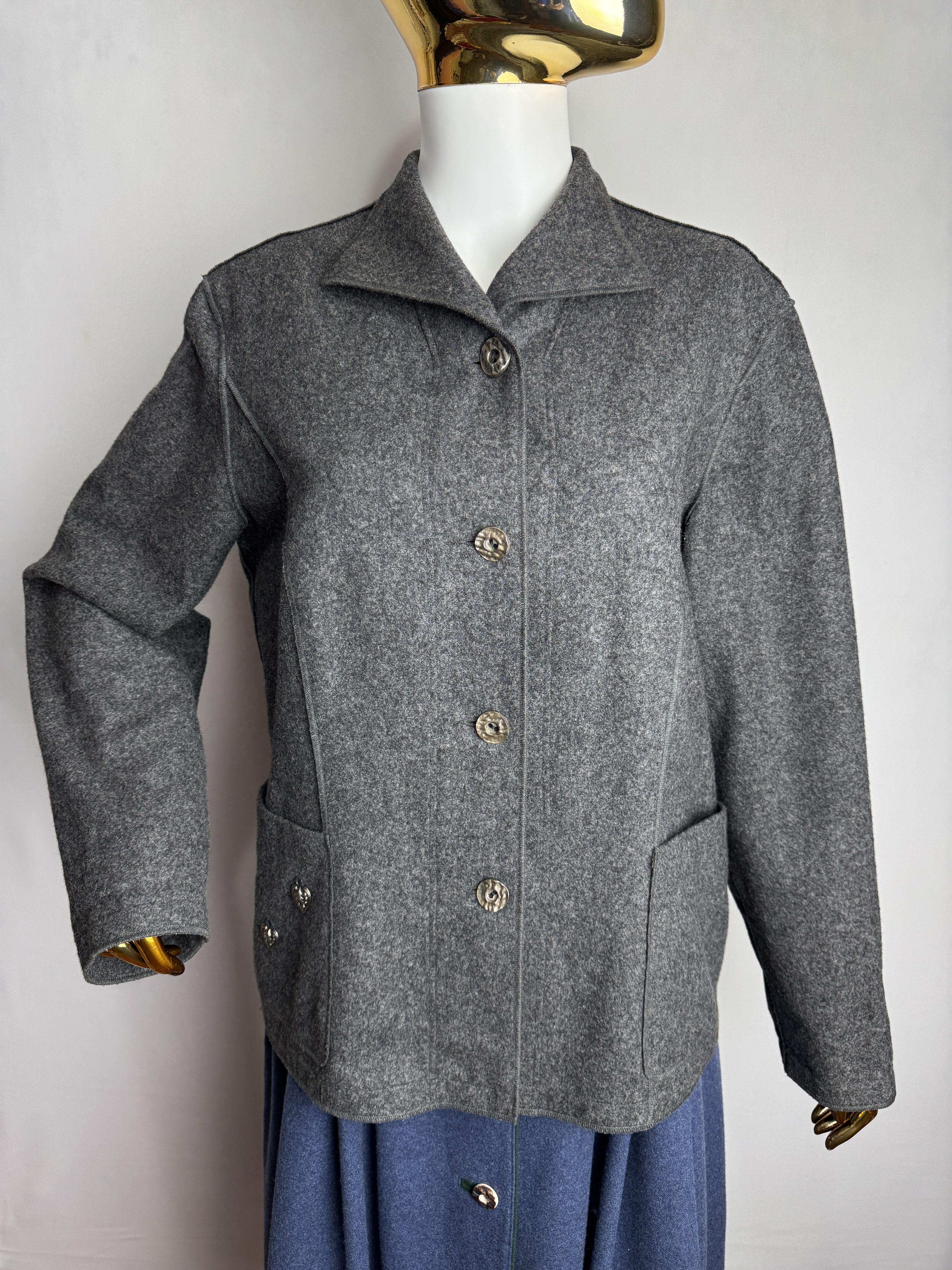 Aigner × Designer × Etienne Aigner AIGNER women’s wool jacket Size L / US 10 / IT 46 - 1 Thumbnail