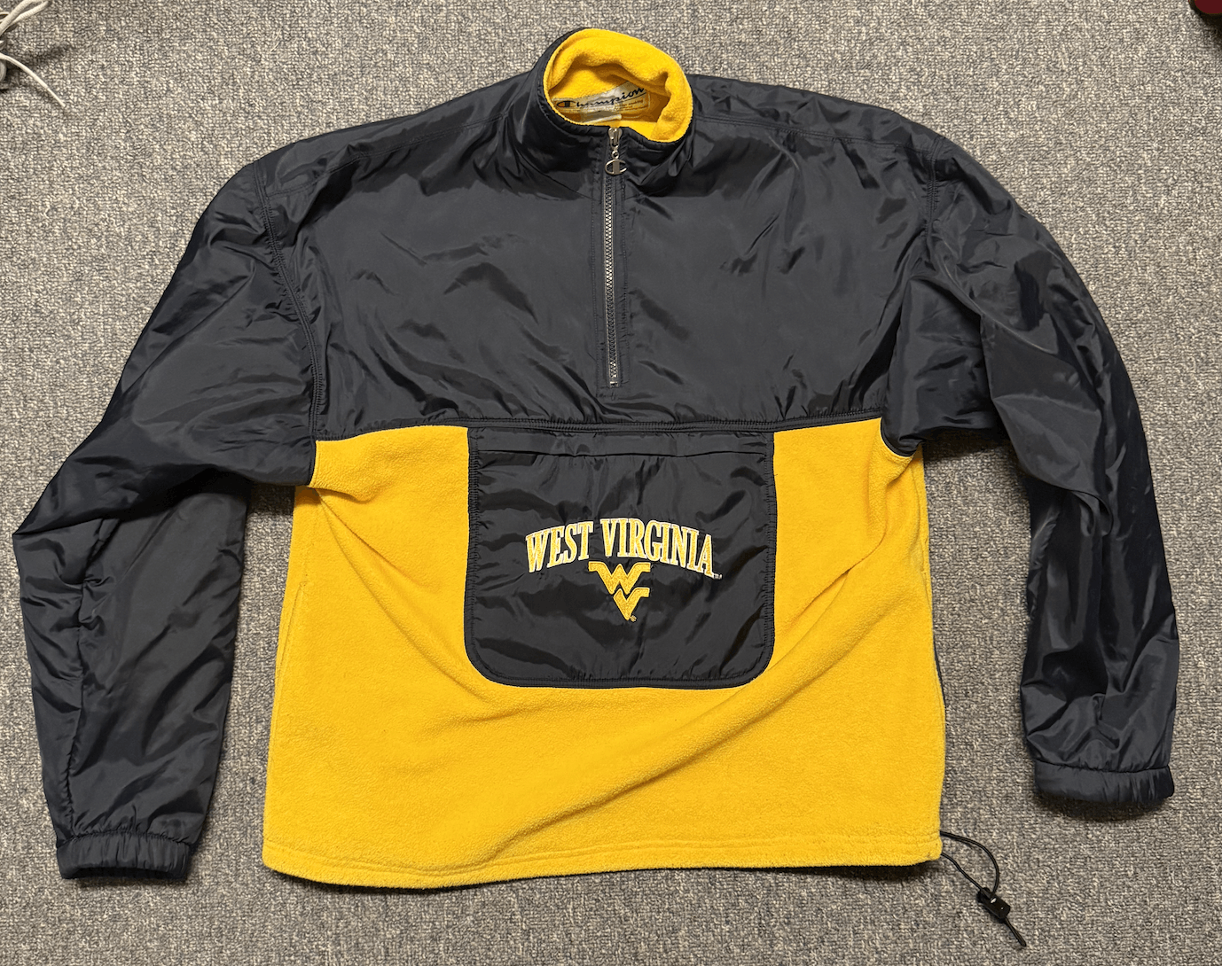 Champion × Vintage Champion West Virginia Vintage Quarter Zip Size US M / EU 48-50 / 2 - 2 Thumbnail