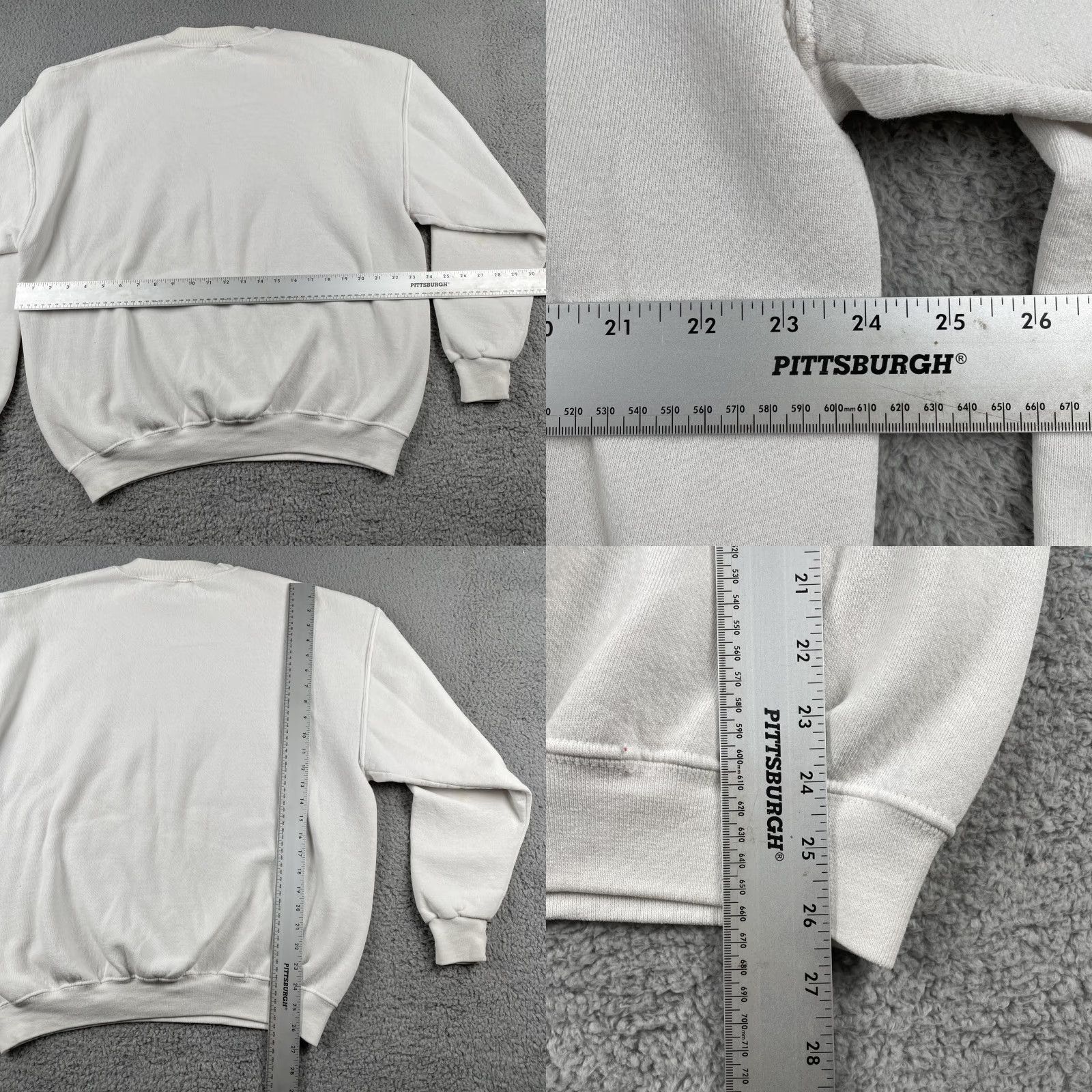 Jerzees VINTAGE Bass Fishing American Tradition Jerzees Super Sweats XL Sweater White Shirt Mens 90s USA Y2k Sports Pullover Cotton Blend Knit Sweatshirt Size US XL / EU 56 / 4 - 9 Thumbnail