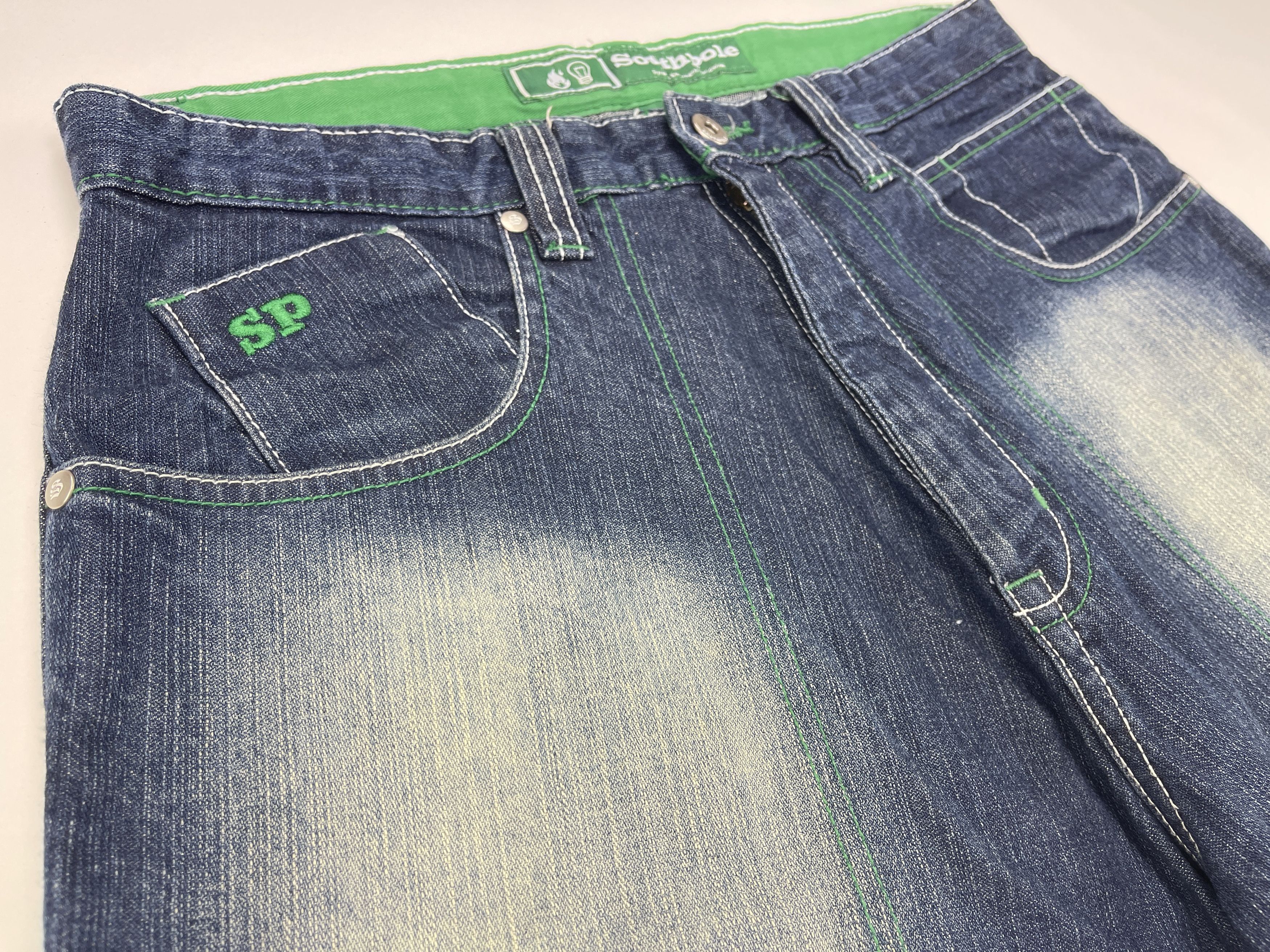 Southpole Southpole jeans shorts, vintage hip hop baggy South Pole, 32 Size US 32 / EU 48 - 7 Thumbnail