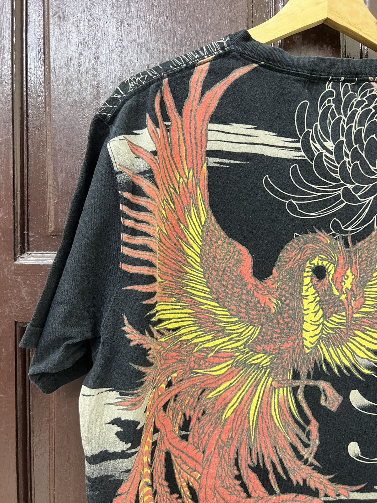 Japanese Brand Vintage Sukajan Oboro Pheonix Motion Goros Style Tee Size US L / EU 52-54 / 3 - 2 Thumbnail
