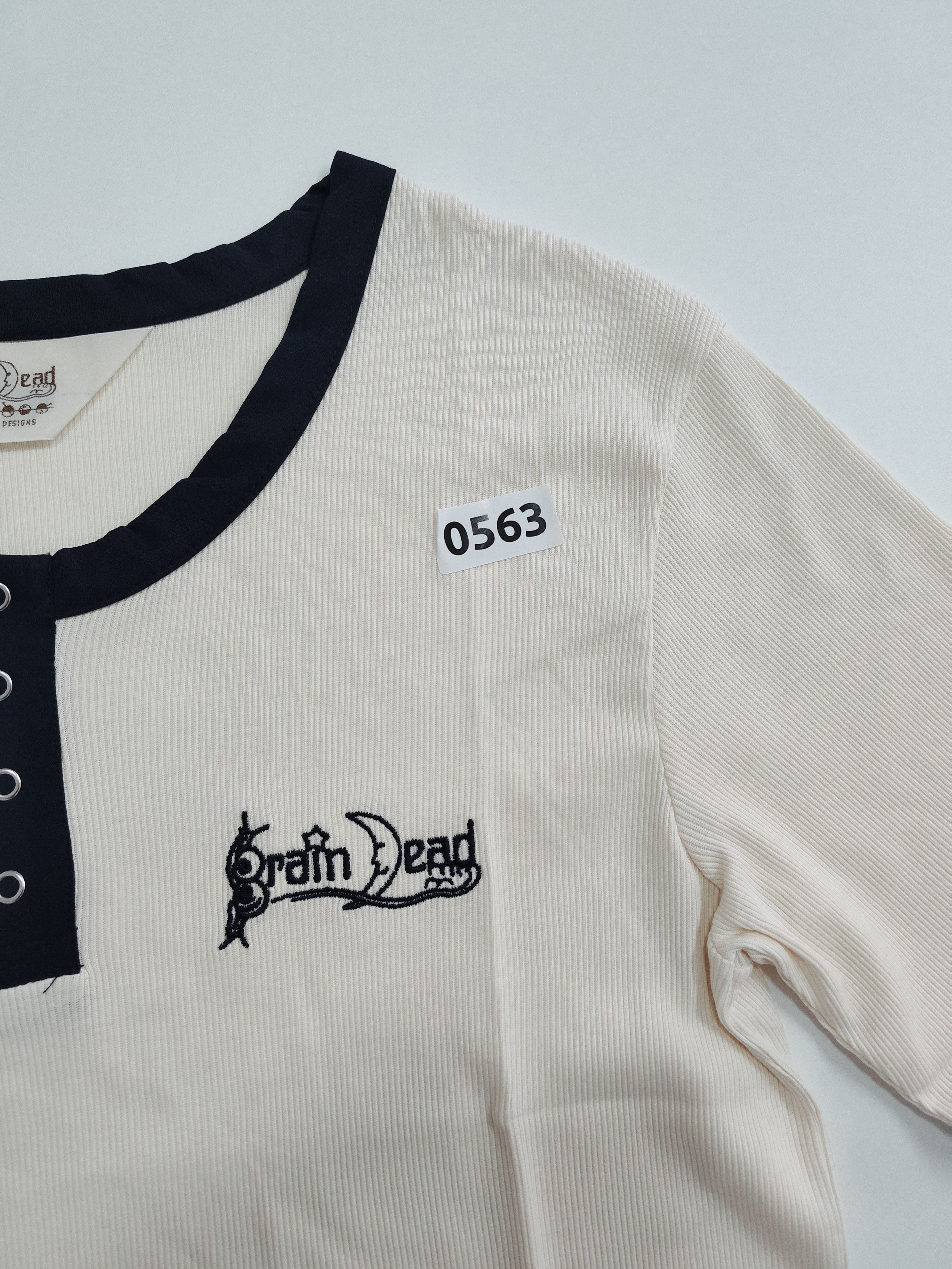 Brain Dead Brain dead "Ribbed Henley" Size XL / US 12-14 / IT 48-50 - 6 Thumbnail