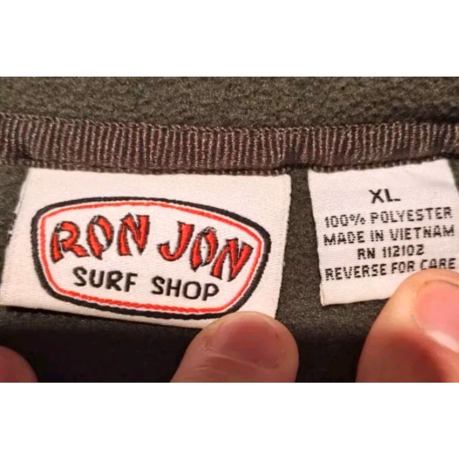 Ron Jon Surf Shop VINTAGE Ron Jon Surf Shop Full Zip Fleece Jacket Mens XL Olive Green Cocoa Beach FL EUC Size US XL / EU 56 / 4 - 6 Thumbnail
