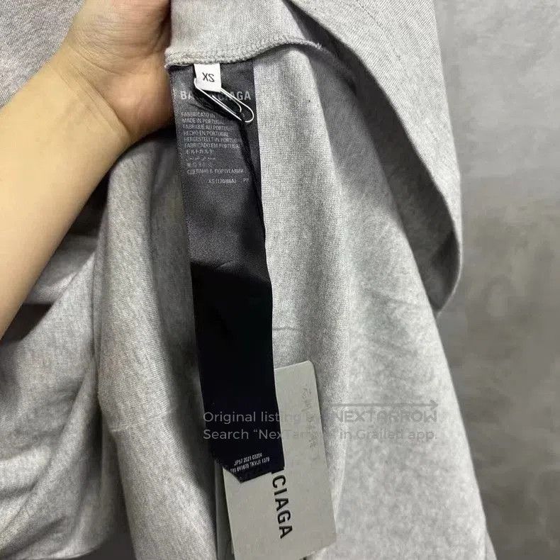 Balenciaga Balenciaga Grey Coke Oversized Short Sleeve T-shirt. Size US XS / EU 42 / 0 - 4 Thumbnail