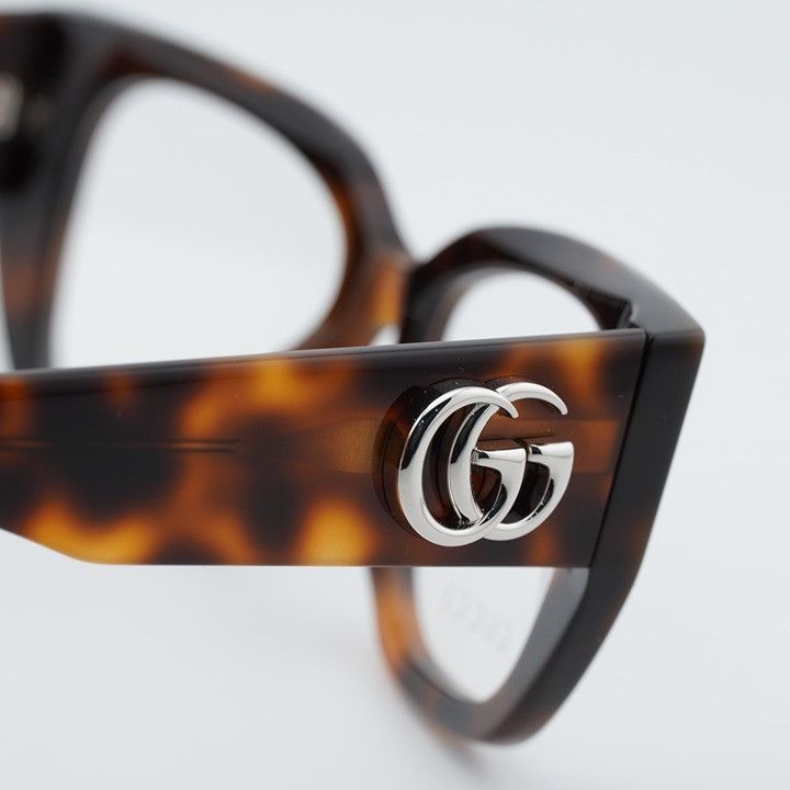 Gucci Gucci GG1952O 002 Eyeglasses Havana 51mm Square Frame Size ONE SIZE - 6 Thumbnail