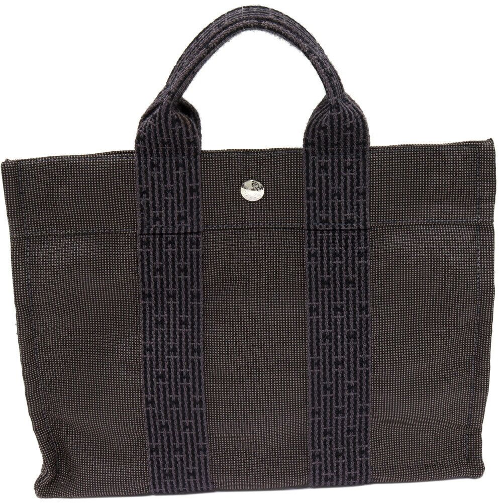 Hermes Hermes Hermes Canvas Herline Tote PM Gray Canvas Tote Bag 2403197 in Great Condition Size ONE SIZE - 1 Thumbnail