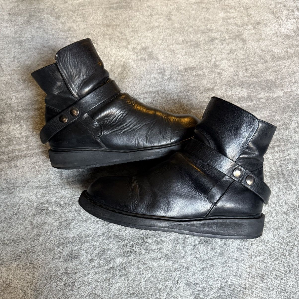 Rick Owens AW10 Rick Owens Mainline Snap Button Leather Boots Size US 10.5 / EU 43-44 - 2 Thumbnail