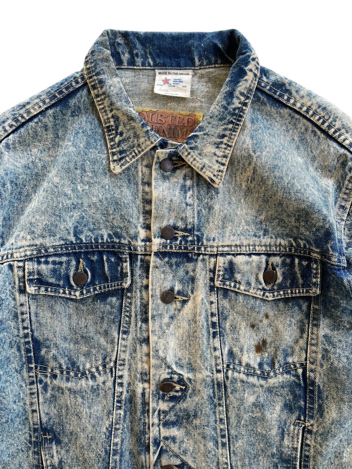 Vintage Vintage Dallas Cowboys Dusted Denim Acid Wash Jacket Size US L / EU 52-54 / 3 - 5 Thumbnail