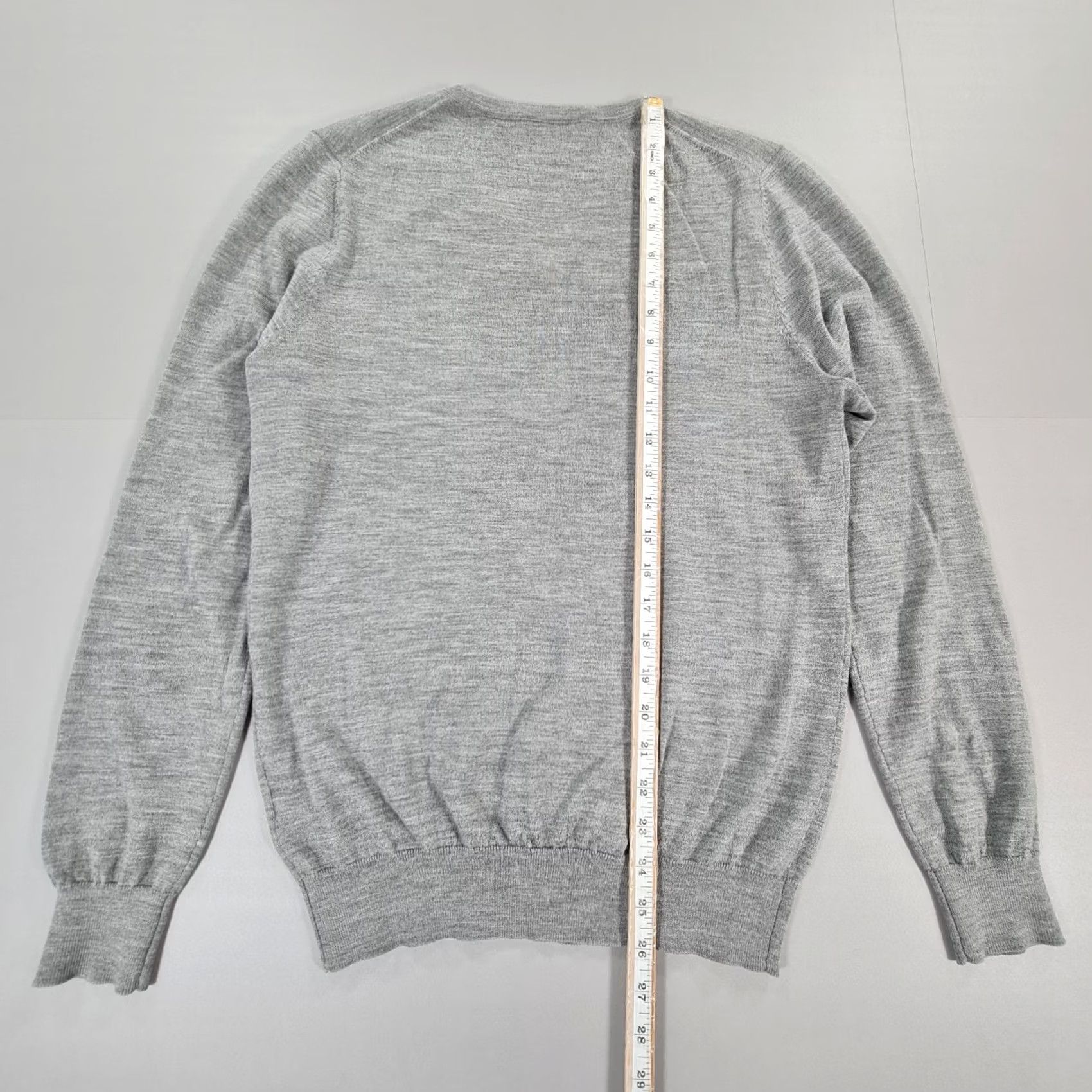 Suitsupply Suitsupply Mens Jumper Grey Small 100% Merino Wool Lightweight Knit Pullover Size US S / EU 44-46 / 1 - 6 Thumbnail