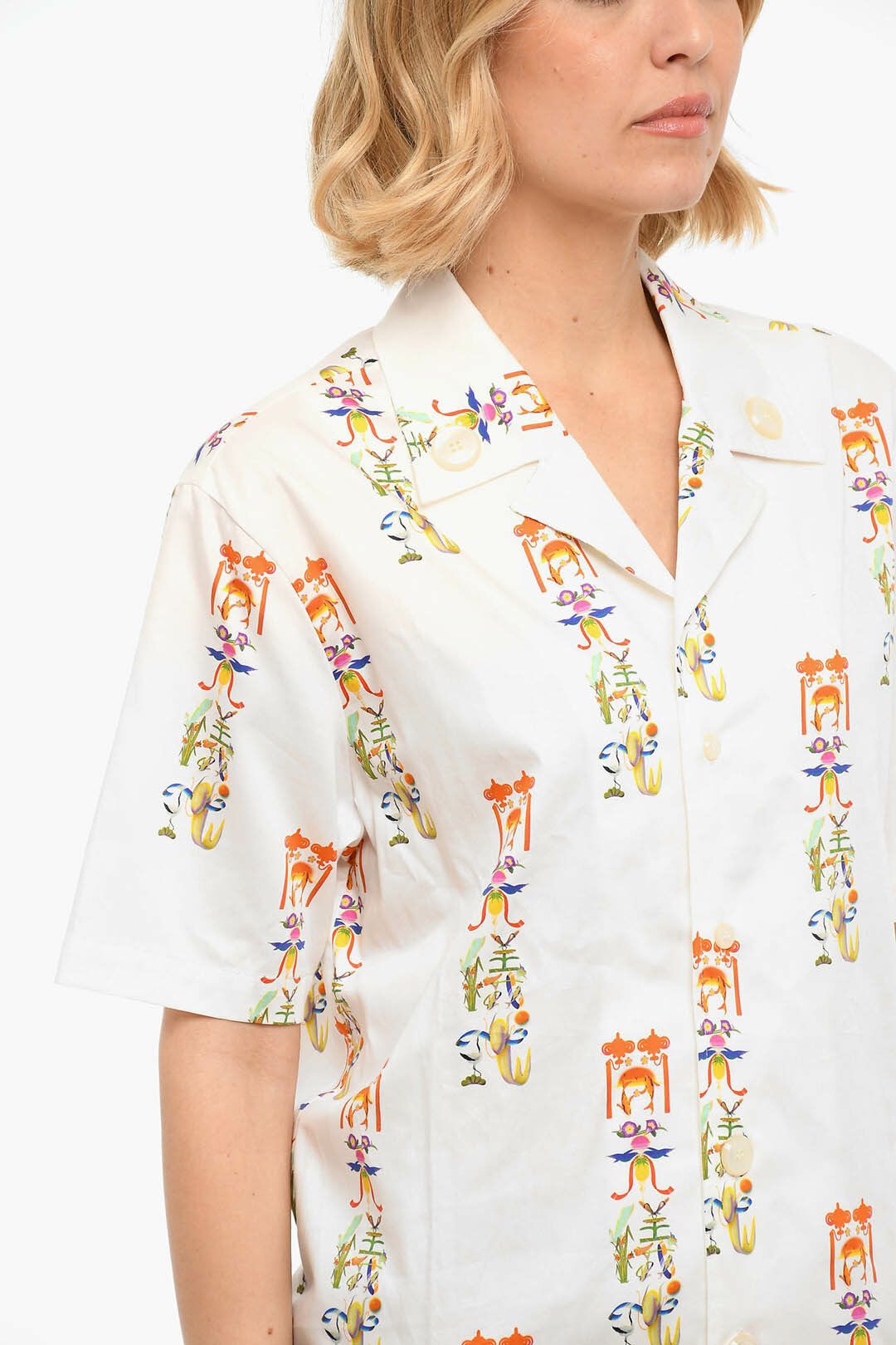 Opening Ceremony og1mm0824 Printed Short Sleeved Shirt in Multicolor Size S / US 4 / IT 40 - 3 Thumbnail