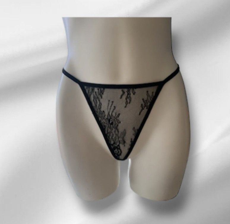 Designer NWT Long Sleeve Sheer Dress Robe Thong Set Black Size M / US 6-8 / IT 42-44 - 10 Thumbnail