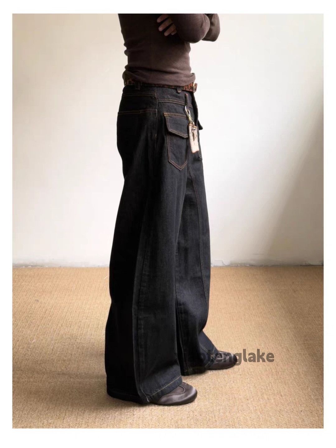 Vintage ltx vintage loose baggy skate hiphop flared cargo jeans Size US 28 / EU 44 - 2 Thumbnail