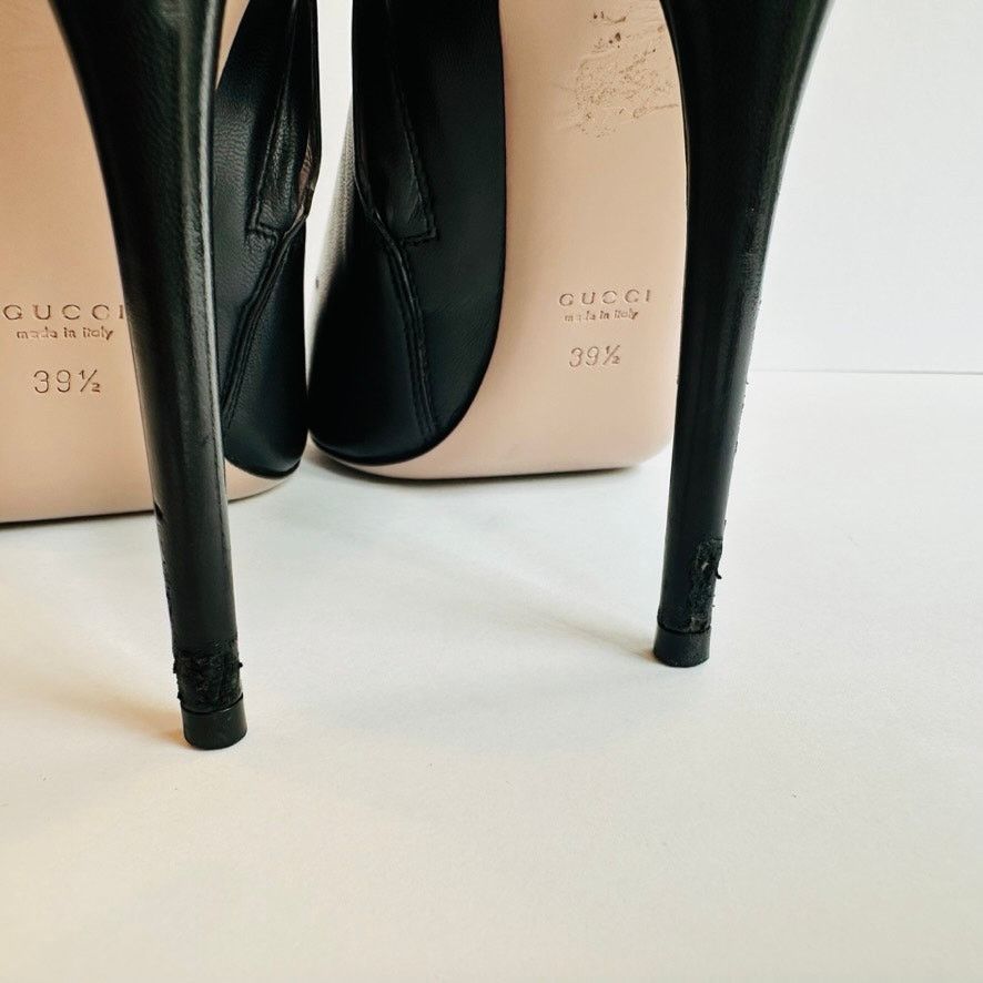 Gucci Gucci Black Ankle Boot Size 39.5 Spike Point Toe Horsebit Size US 9.5 / IT 39.5 - 7 Thumbnail
