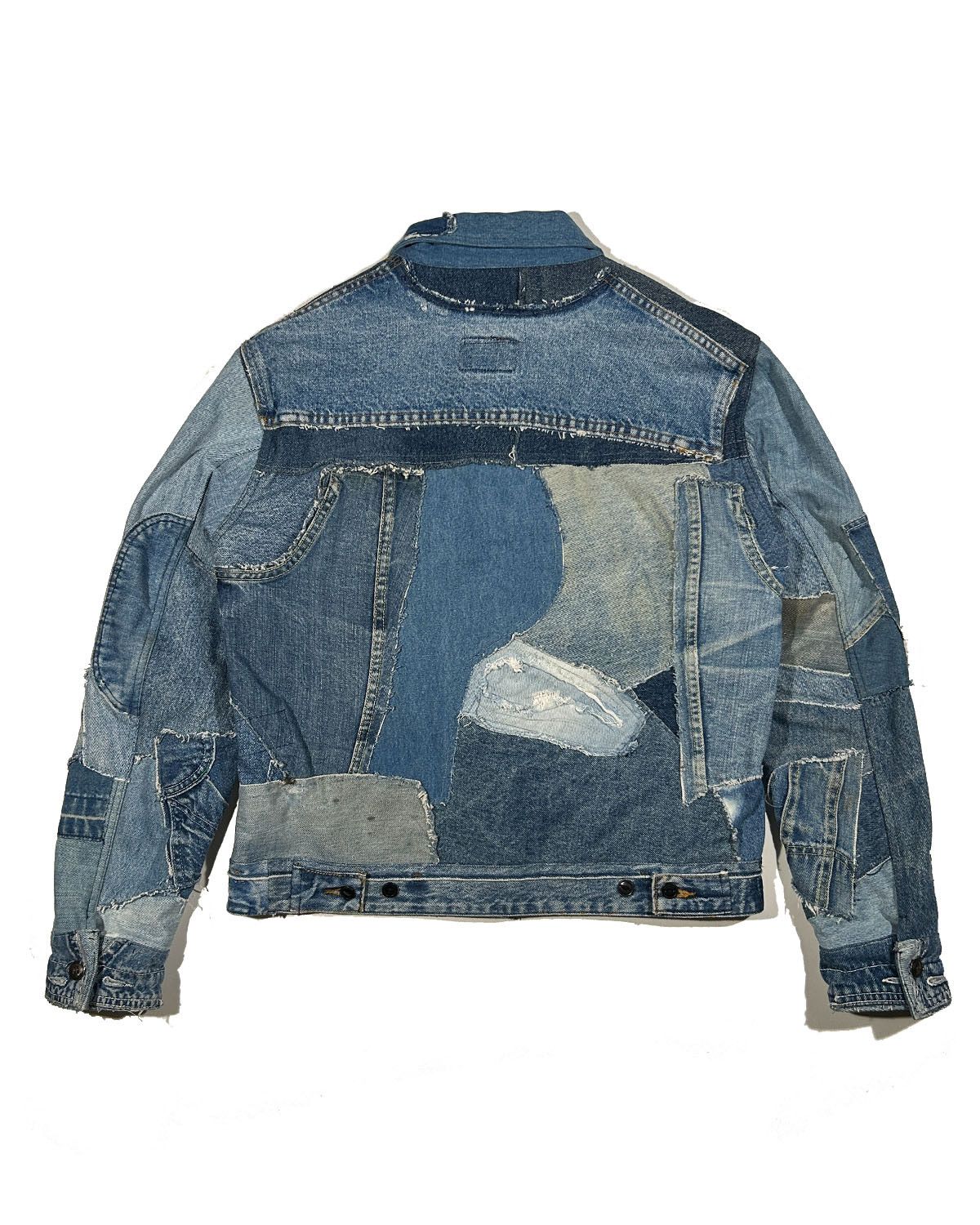 Greg Lauren GREG LAUREN RECONSTRUCTED DENIM JACKET Size US L / EU 52-54 / 3 - 4 Thumbnail