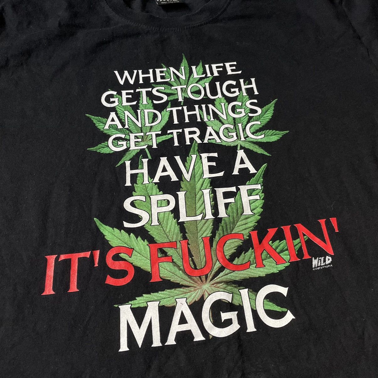 Gildan Vintage Y2K ADULT “ SMOKE FUCKING WEED DRUGS “ FUNNY TEE Size US L / EU 52-54 / 3 - 6 Thumbnail