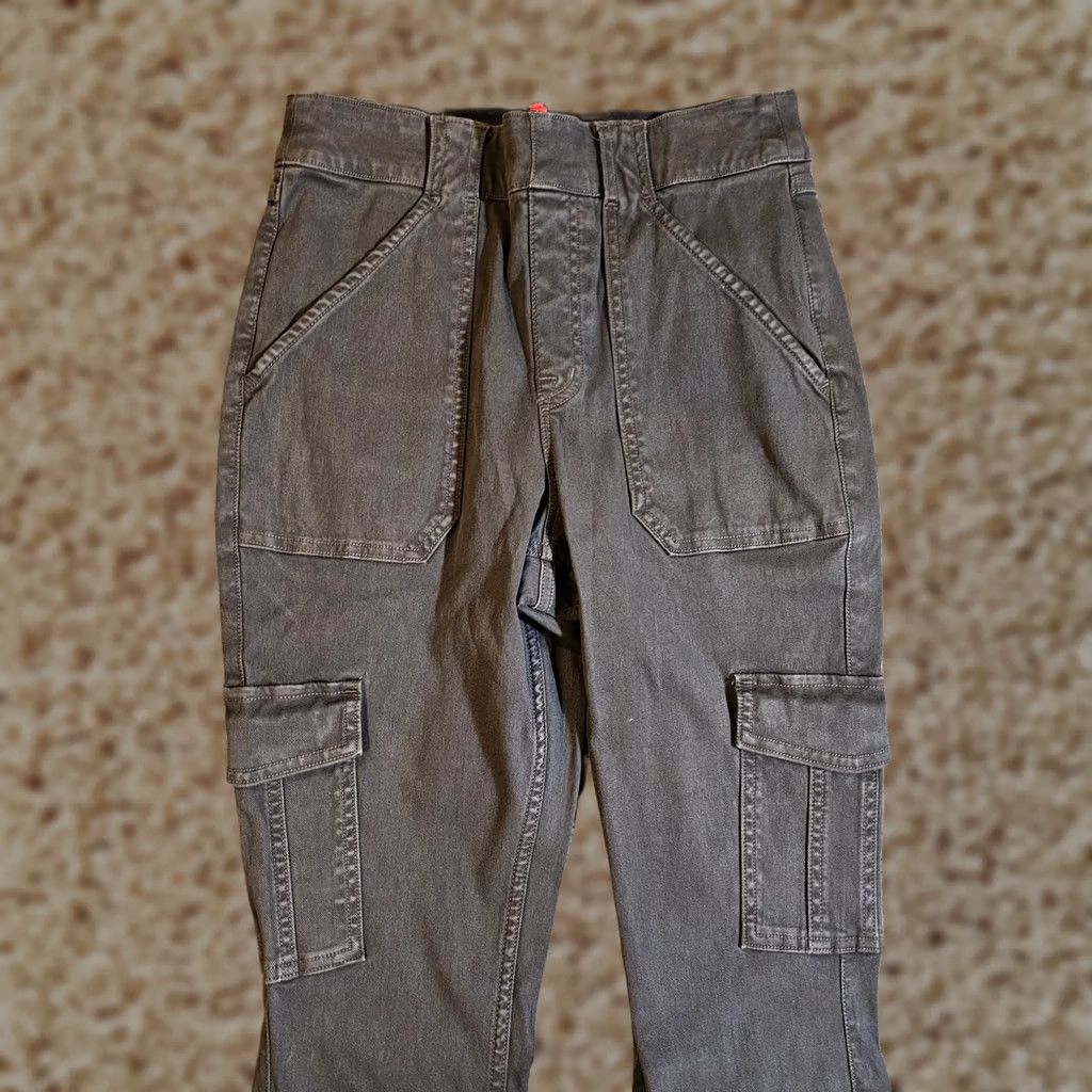 Spanx Spanx Pants Womens Medium Black Stretch Twill Ankle Cargo Pull On Classic Casual Mens? Size 28" / US 6 / IT 42 - 1 Thumbnail