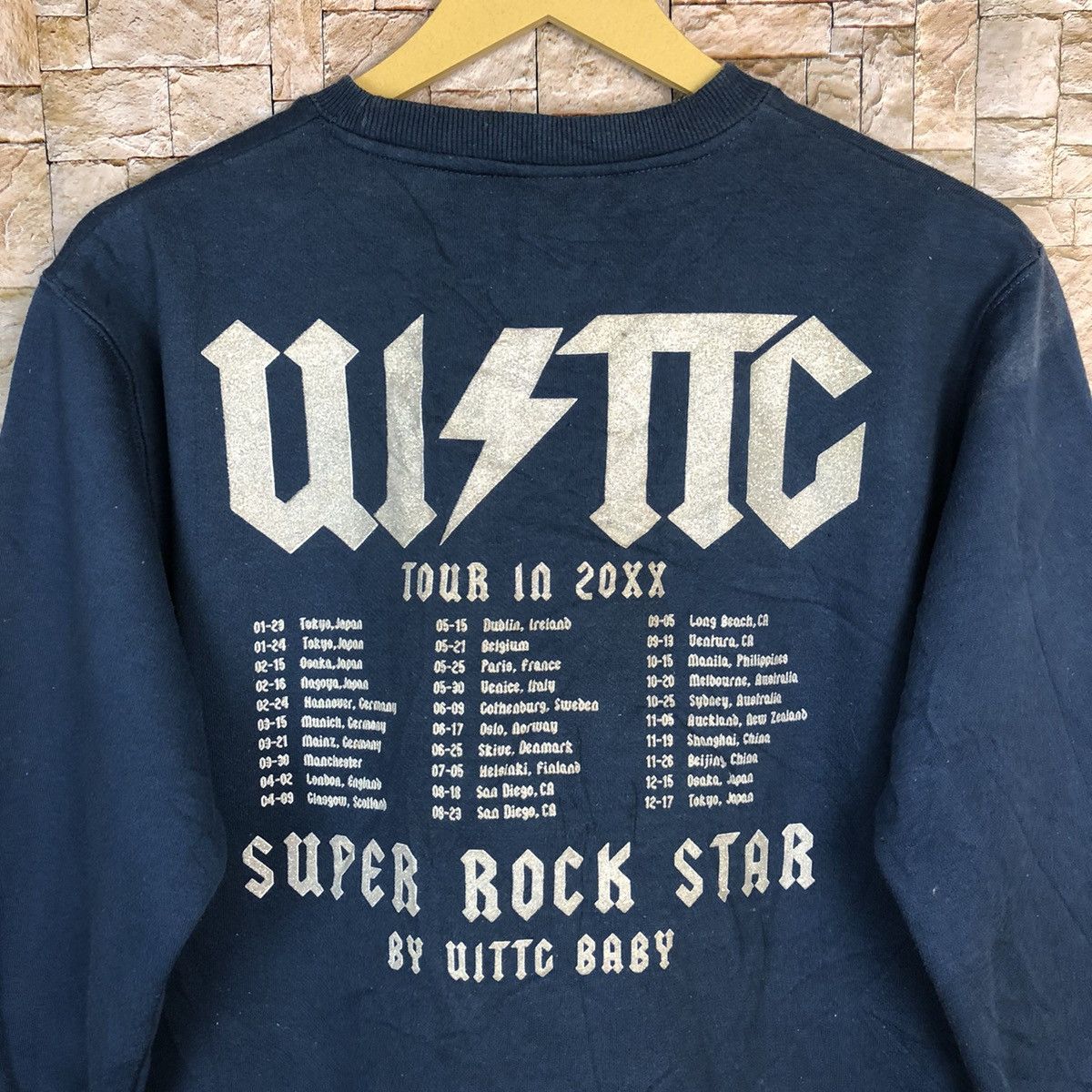Band Tees Super rockstar tour by Uitty Baby japan Sweatshirt #A495 Size US S / EU 44-46 / 1 - 15 Thumbnail