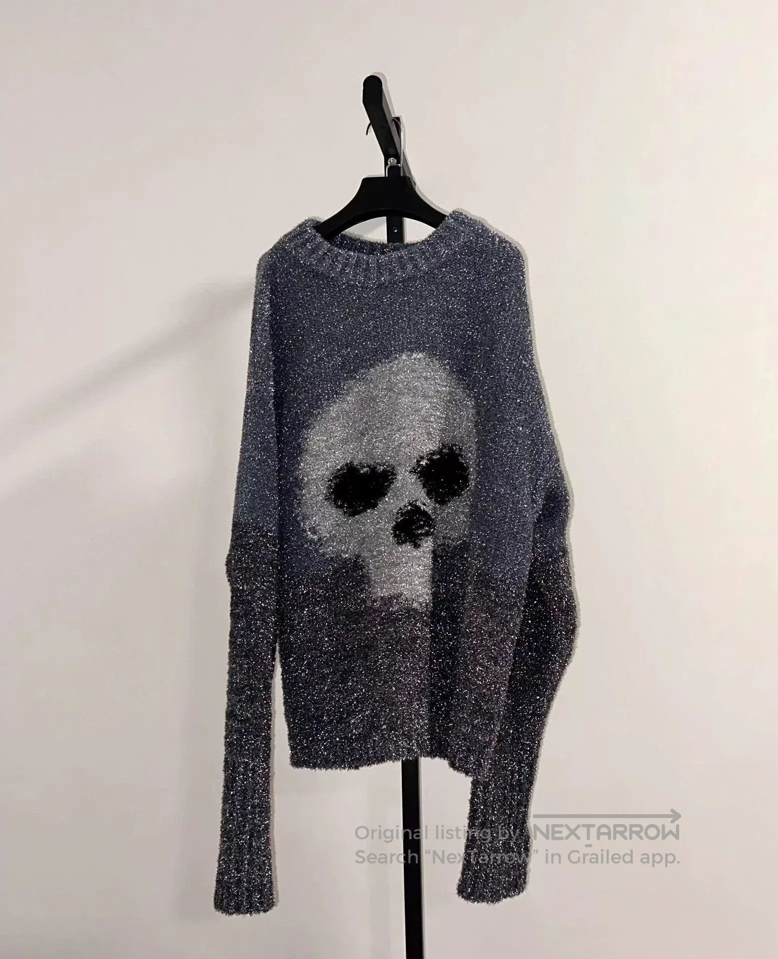 ERL ERL Skull Sweater with Glitter Detail. Size US XL / EU 56 / 4 - 2 Thumbnail