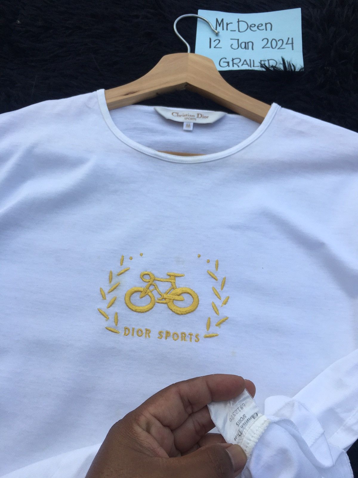 Christian Dior Monsieur Rare Vintage Christian Dior Spellout Tshirt Size M / US 6-8 / IT 42-44 - 11 Thumbnail