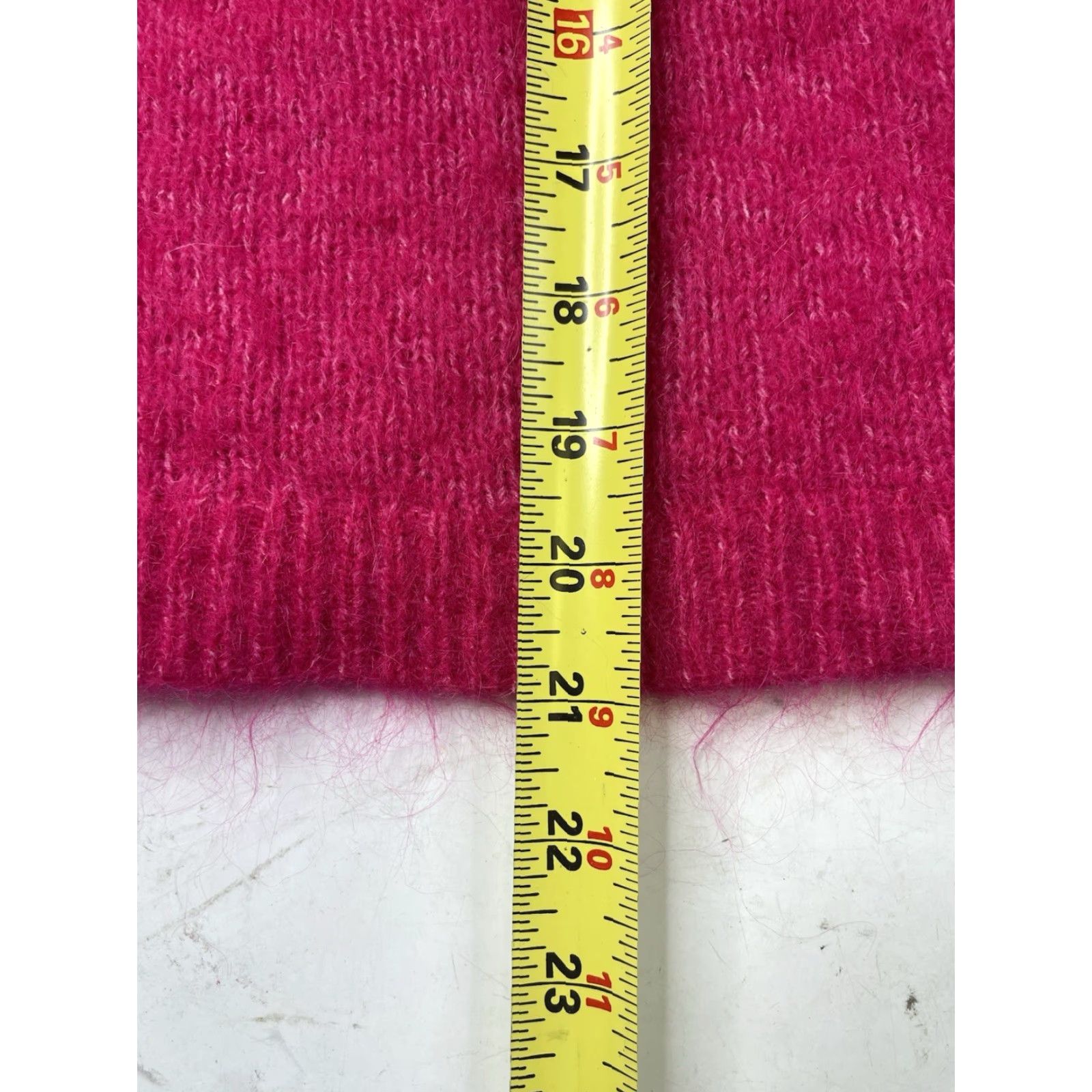 Vintage Sezane Sweater Knit Women’s S Pink Mohair Wool Polyamide Mock Neck Long Sleeve Pullover Knit Solid Button Vintage No Size S / US 4 / IT 40 - 6 Thumbnail