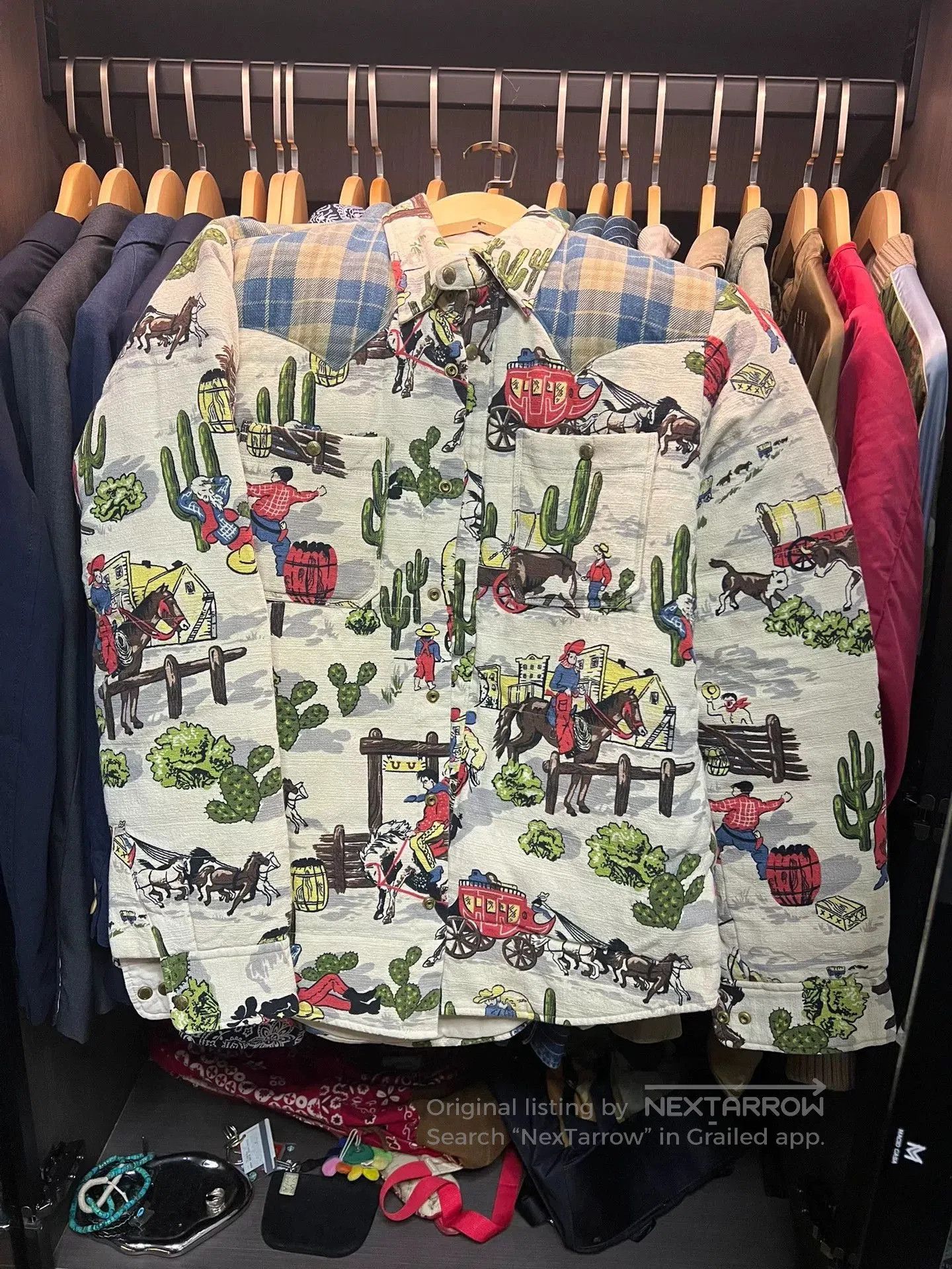 Visvim visvim velvet jacket with unique western print. Size US M / EU 48-50 / 2 - 1 Thumbnail
