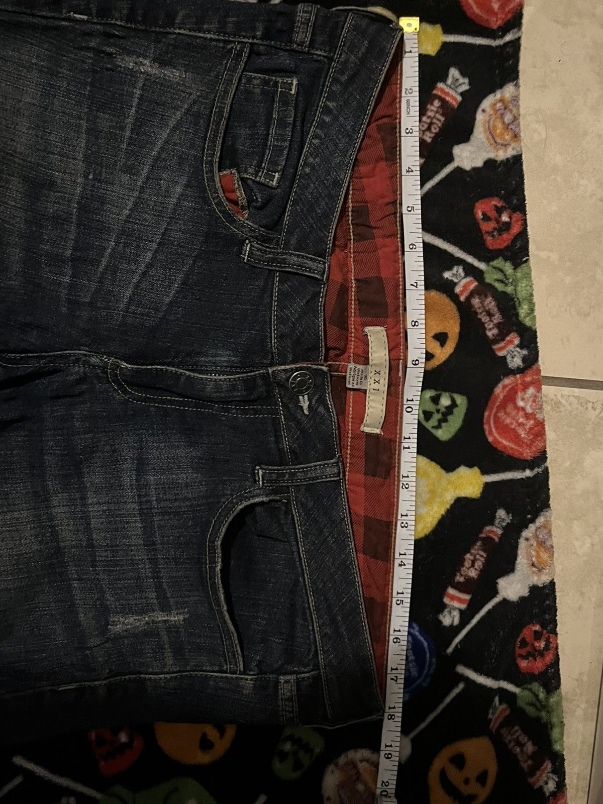 If Six Was Nine Vintage Archive Jeans DarkBlue Y2K Punk Japanese Denim Size US 30 / EU 46 - 7 Thumbnail