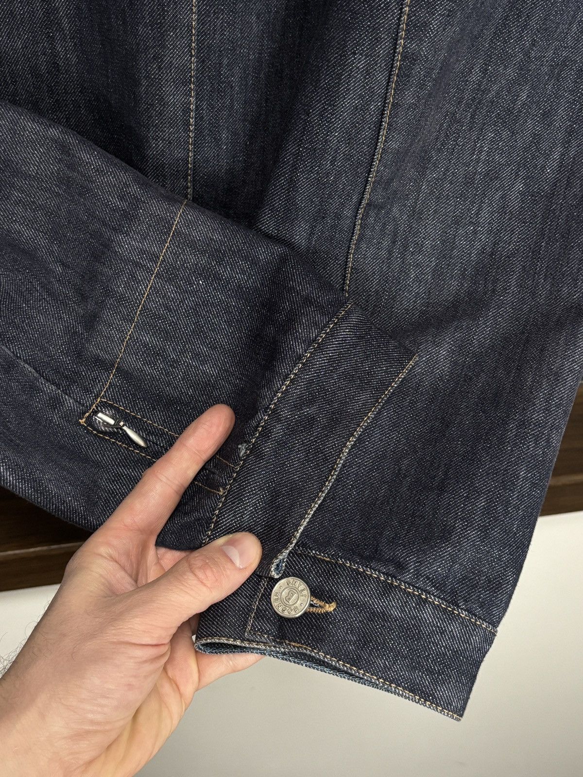 Bogner Bogner Avant Garde Unique Denim Jacket Zippers Vintage Jeans Size US L / EU 52-54 / 3 - 6 Thumbnail