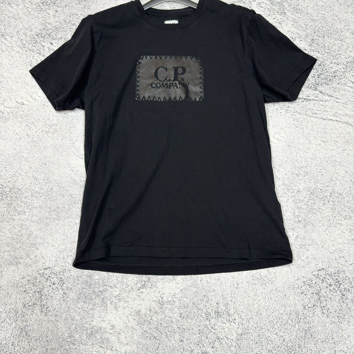 C.P. Company × Designer C.P. Company Label Logo Black T-Shirt M size Size US M / EU 48-50 / 2 - 2 Thumbnail