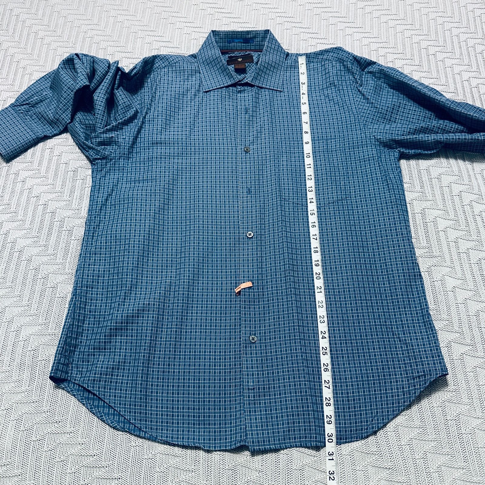Toscano Toscano blue plaid button down Size US L / EU 52-54 / 3 - 7 Thumbnail